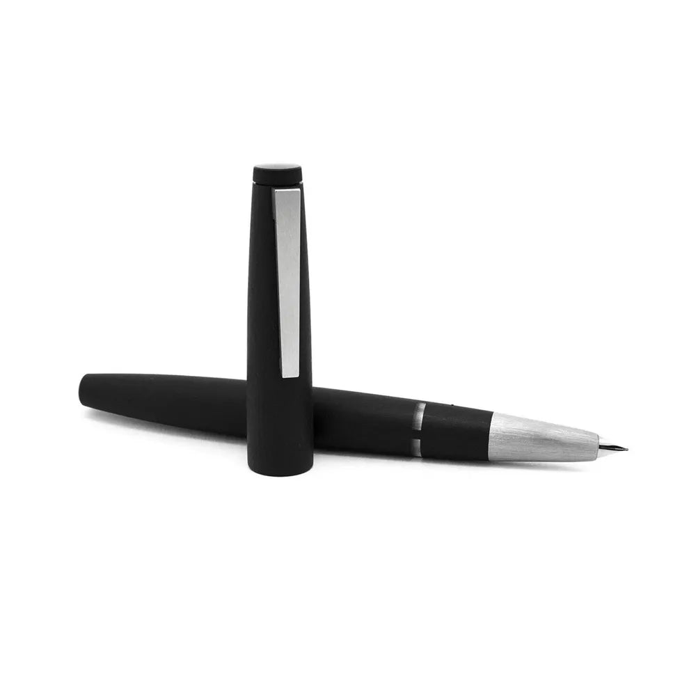 Lamy 2000 Fountain Pen Black With Matte Stainless Steel Trim