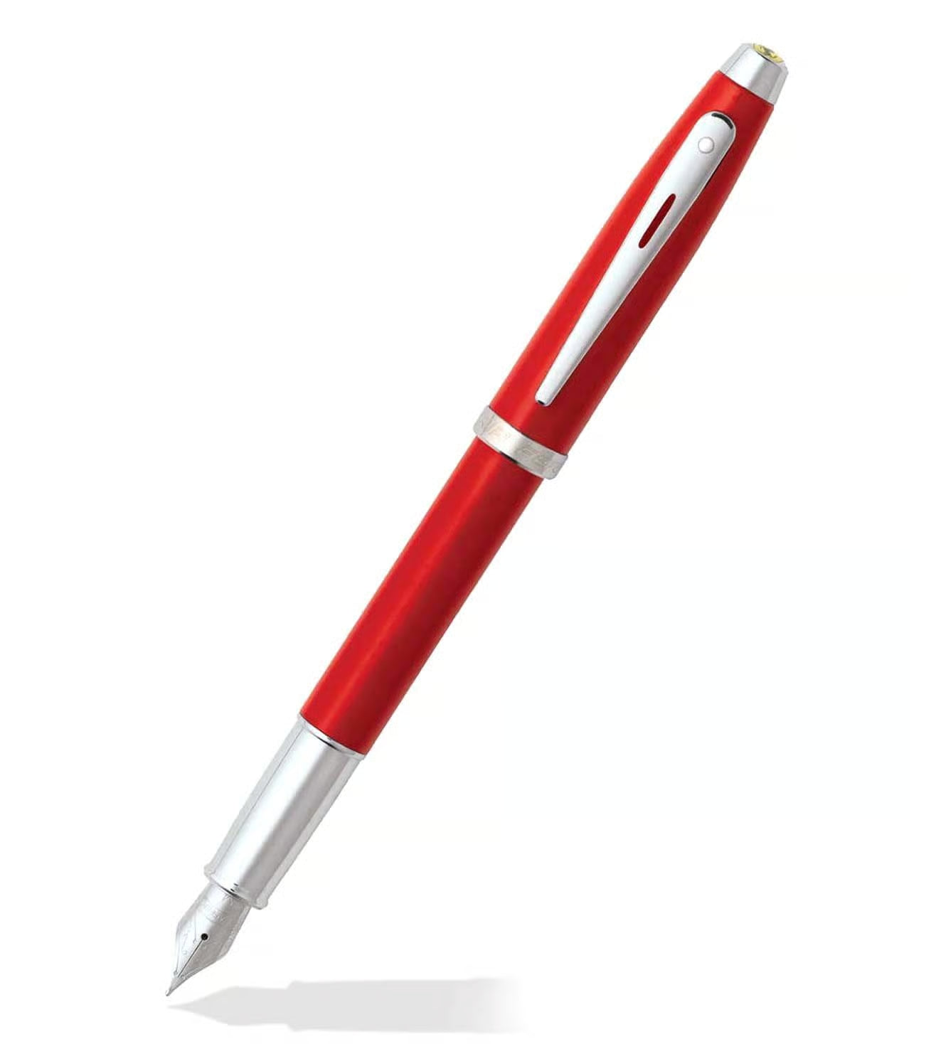 Sheaffer Ferrari 100 Fountain Pen - Red with Chrome Plated Trim
