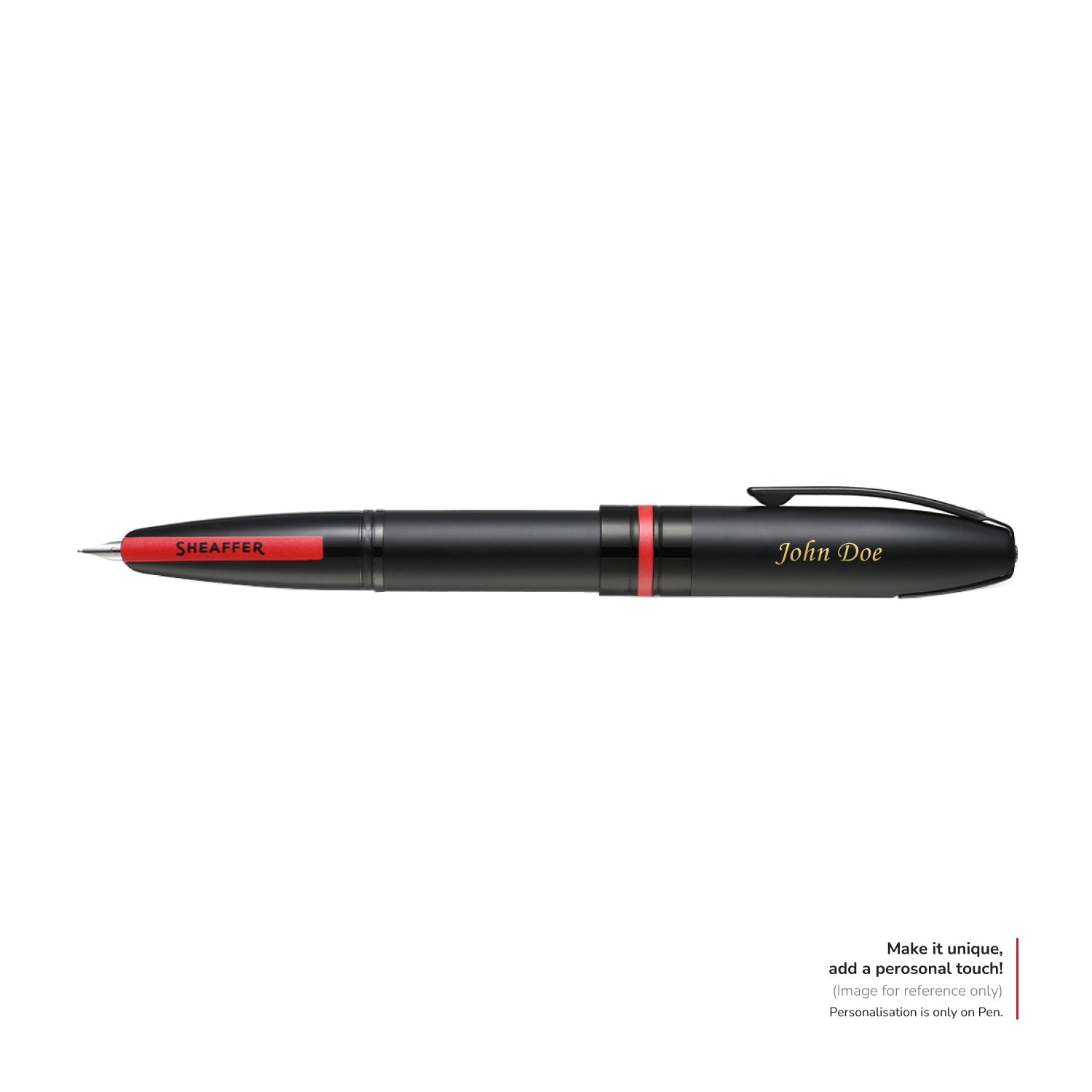 Sheaffer ICON Metalic Red Fountain Pen With Gloss Black trim
