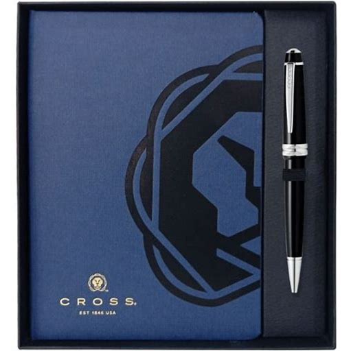 Cross Gift set Black Bailey Light Ball Point Pen and Journal