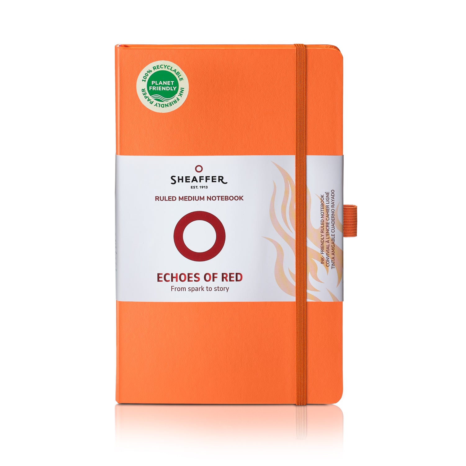 Sheaffer Echoes Of Red 90 GSM Eco-Friendly Hardbound Medium (A5) Notebook