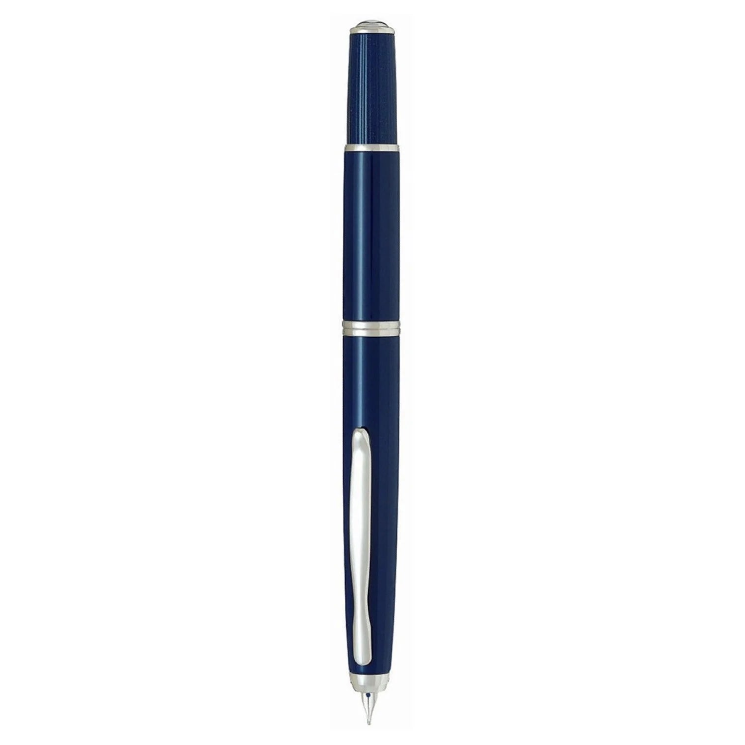 Pilot Capless Fermo Diamond Chrome Trim Fountain Pen – 18Kt Gold Rhodium-Plated Nib