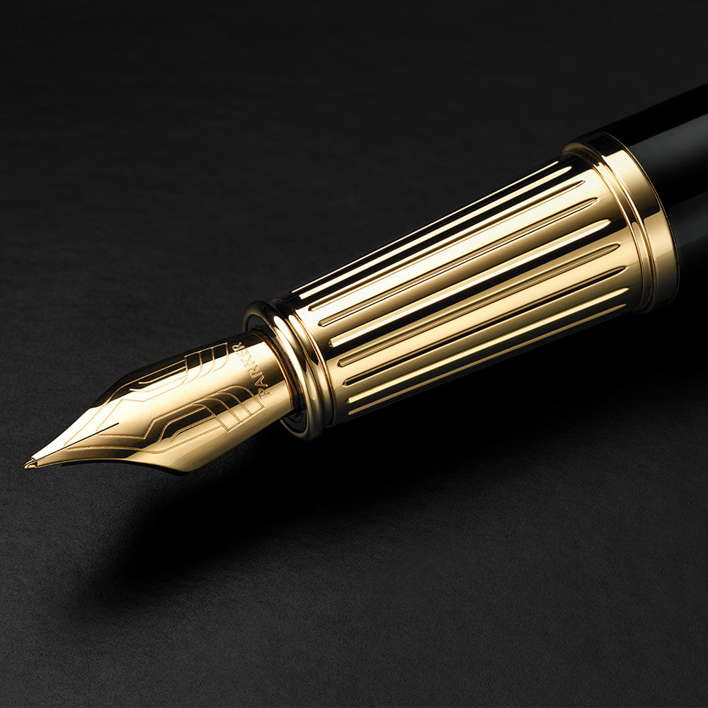 Parker Ingenuity Fountain Pen Black with Gold Trim
