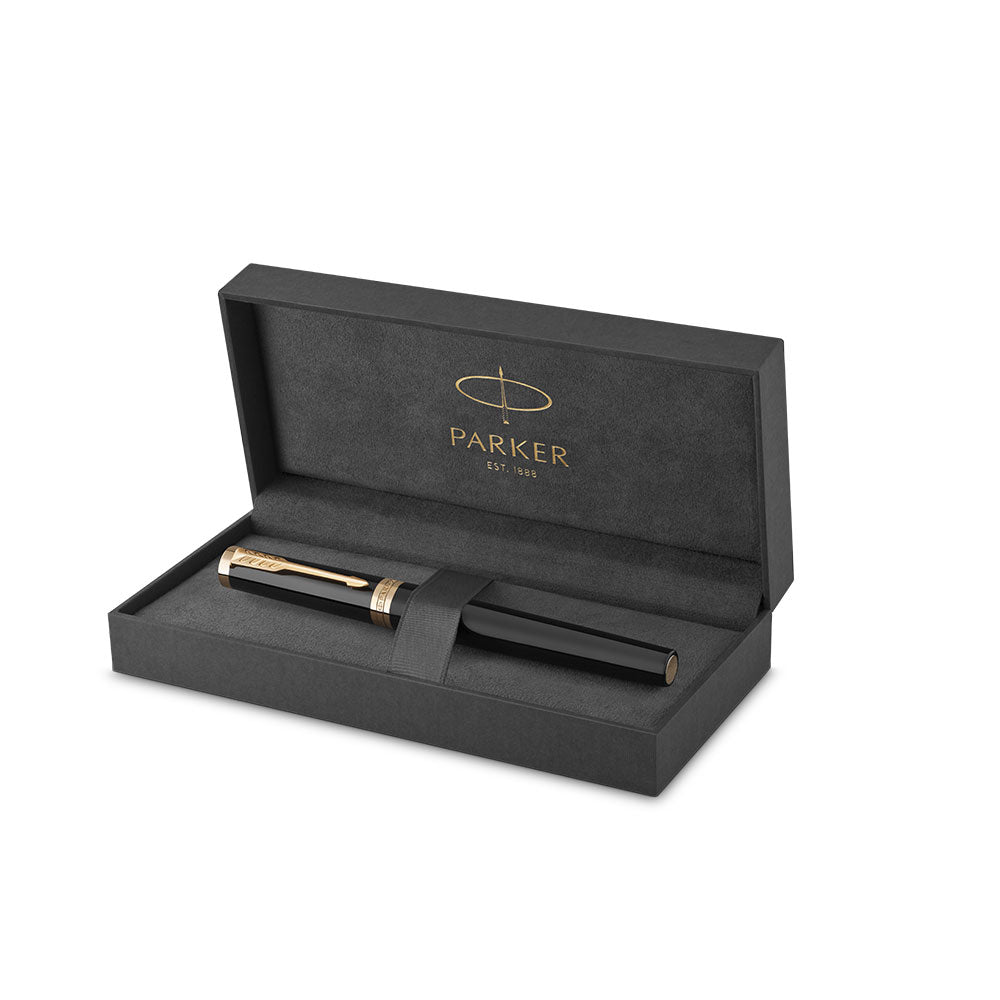 Parker Ingenuity Fountain Pen Black with Gold Trim