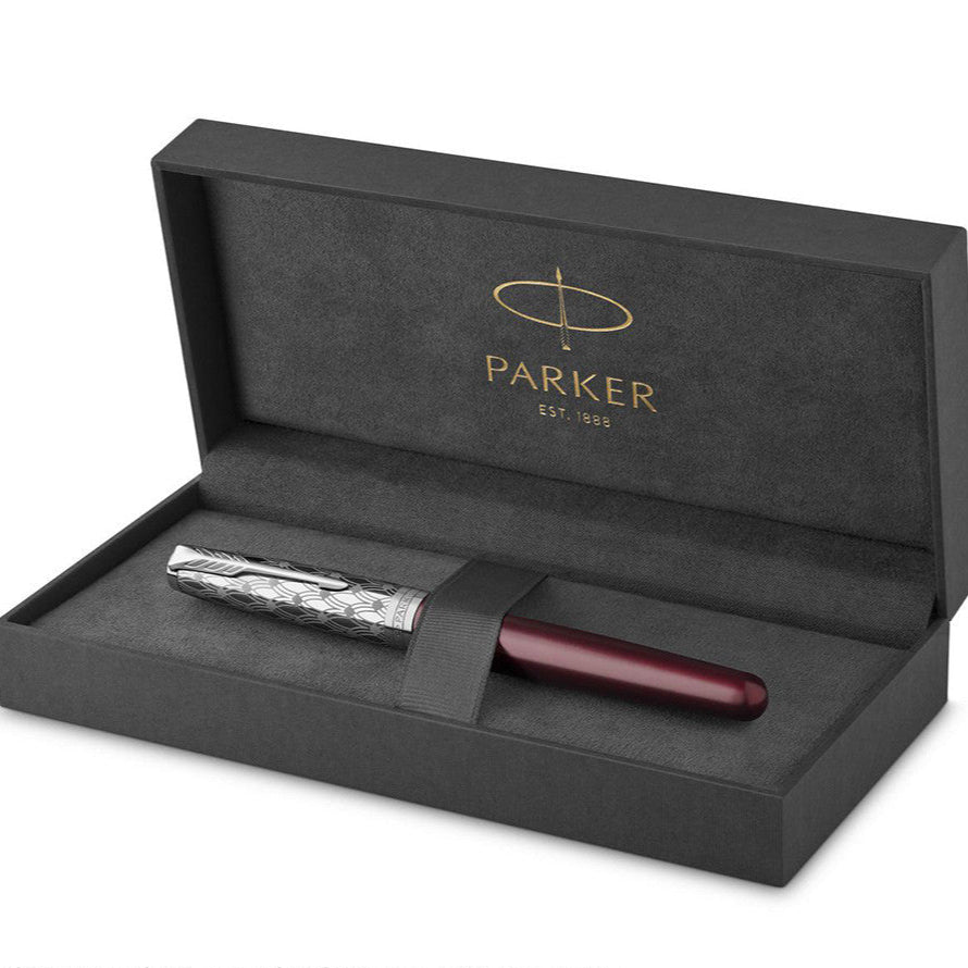 Parker Sonnet Fountain Pen Metal Red