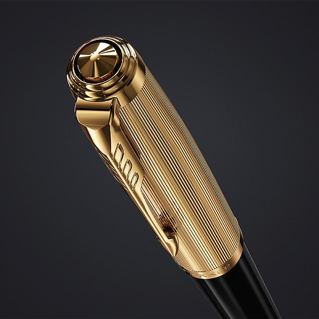 Parker 51 Ballpoint Pen Deluxe Black with Gold