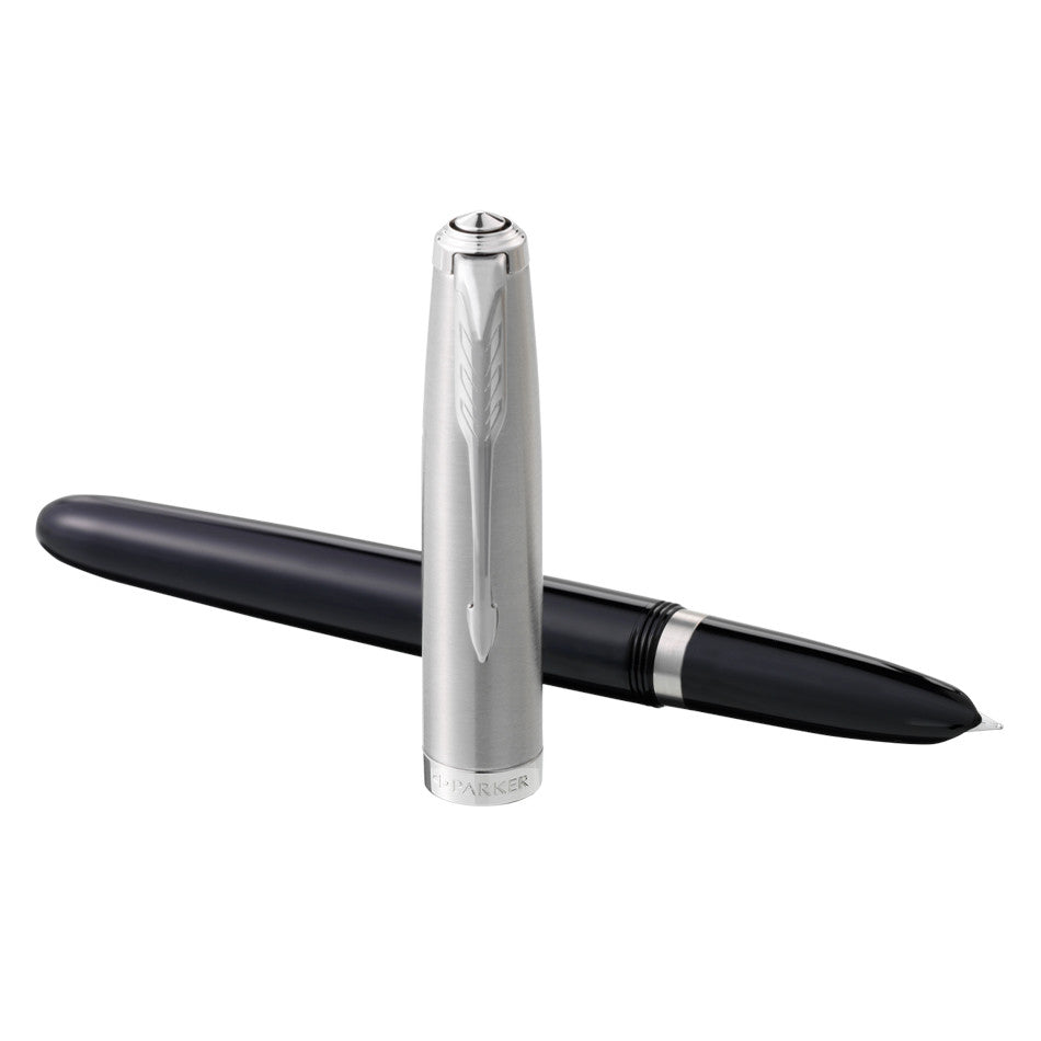 Parker 51 Fountain Pen Black Chrome Trim