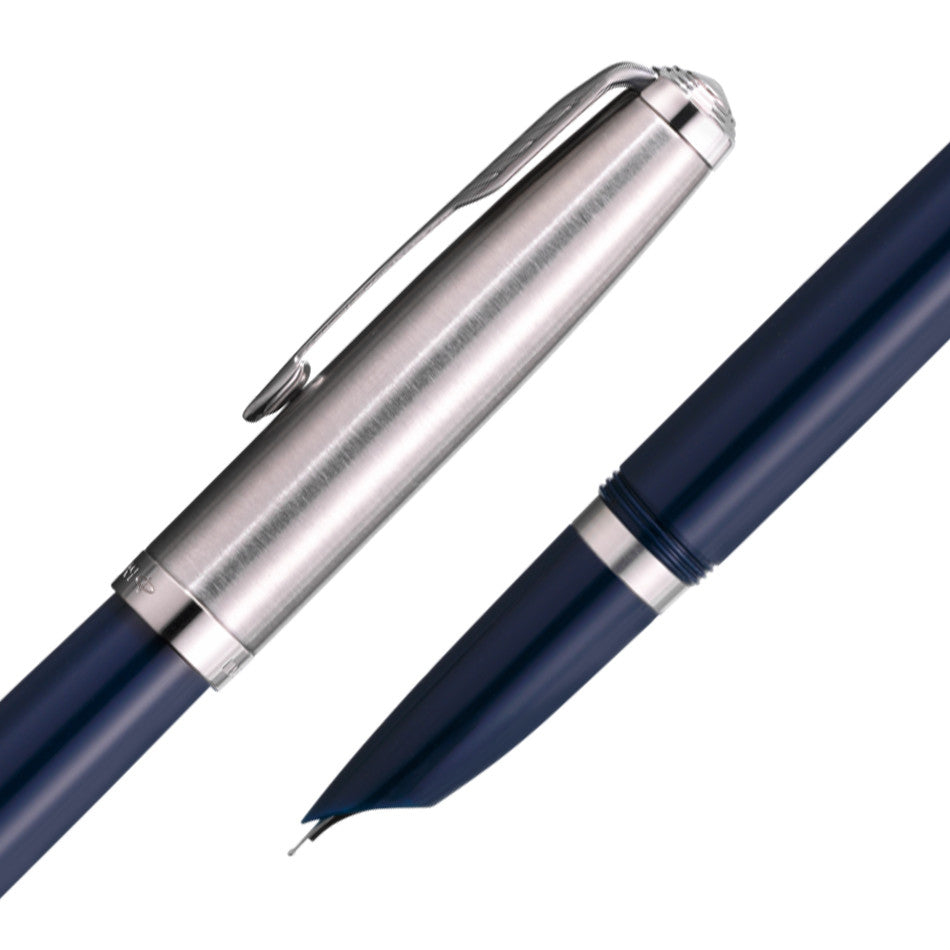 Parker 51 Fountain Pen Midnight Blue Chrome Trim