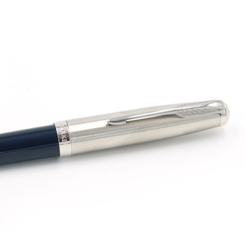 Parker 51 Ballpoint Pen Midnight Blue with Chrome Trim