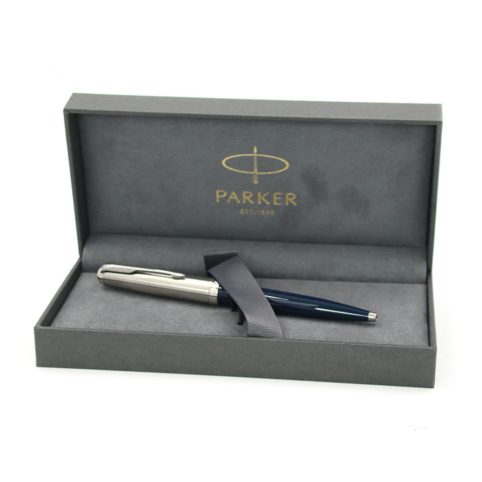 Parker 51 Ballpoint Pen Midnight Blue with Chrome Trim