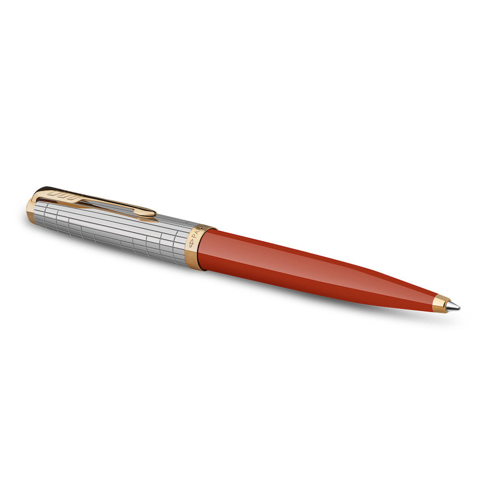 Parker 51 Ballpoint Pen Rage Red with Gold Trim