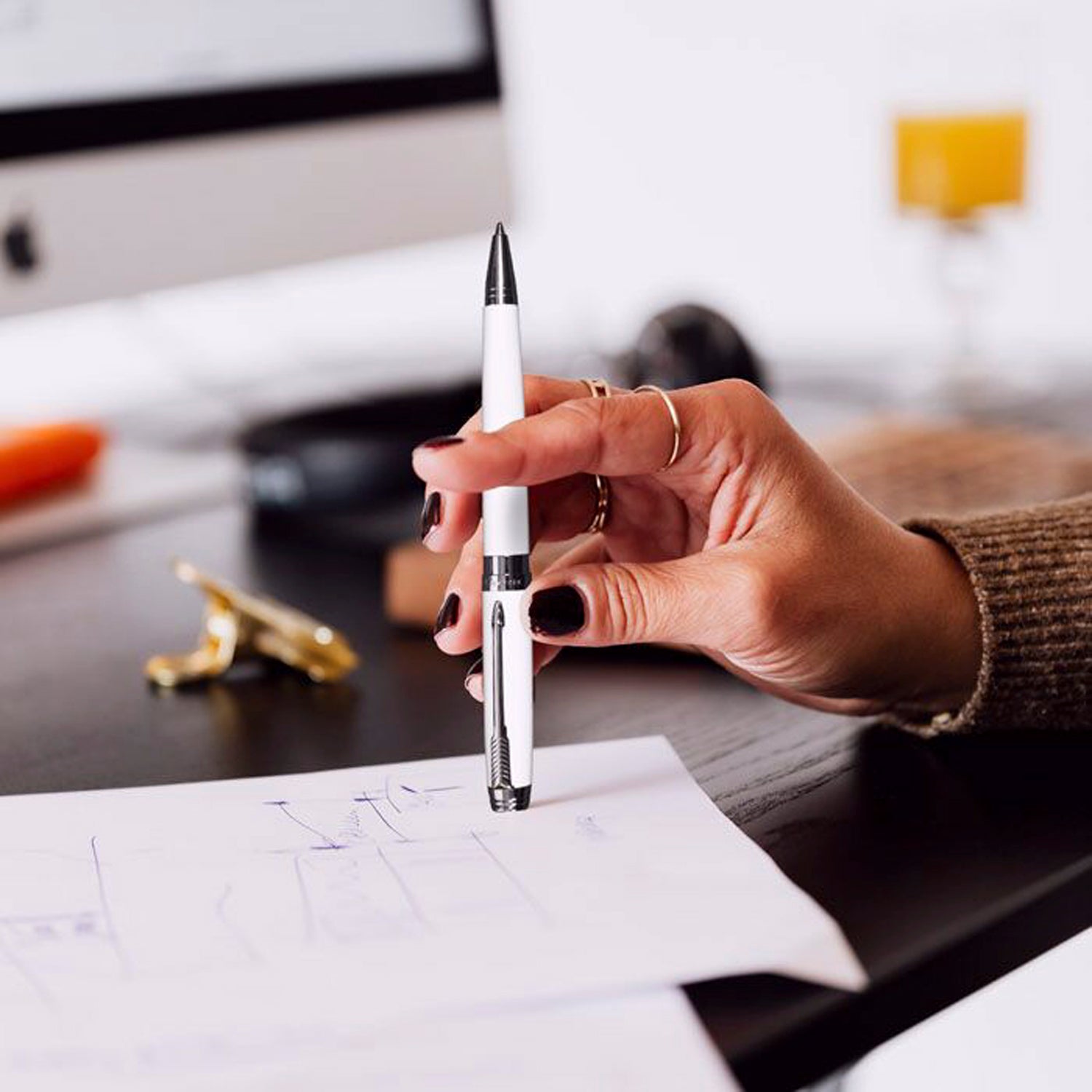 Parker Ambient White CT Ballpoint Pen