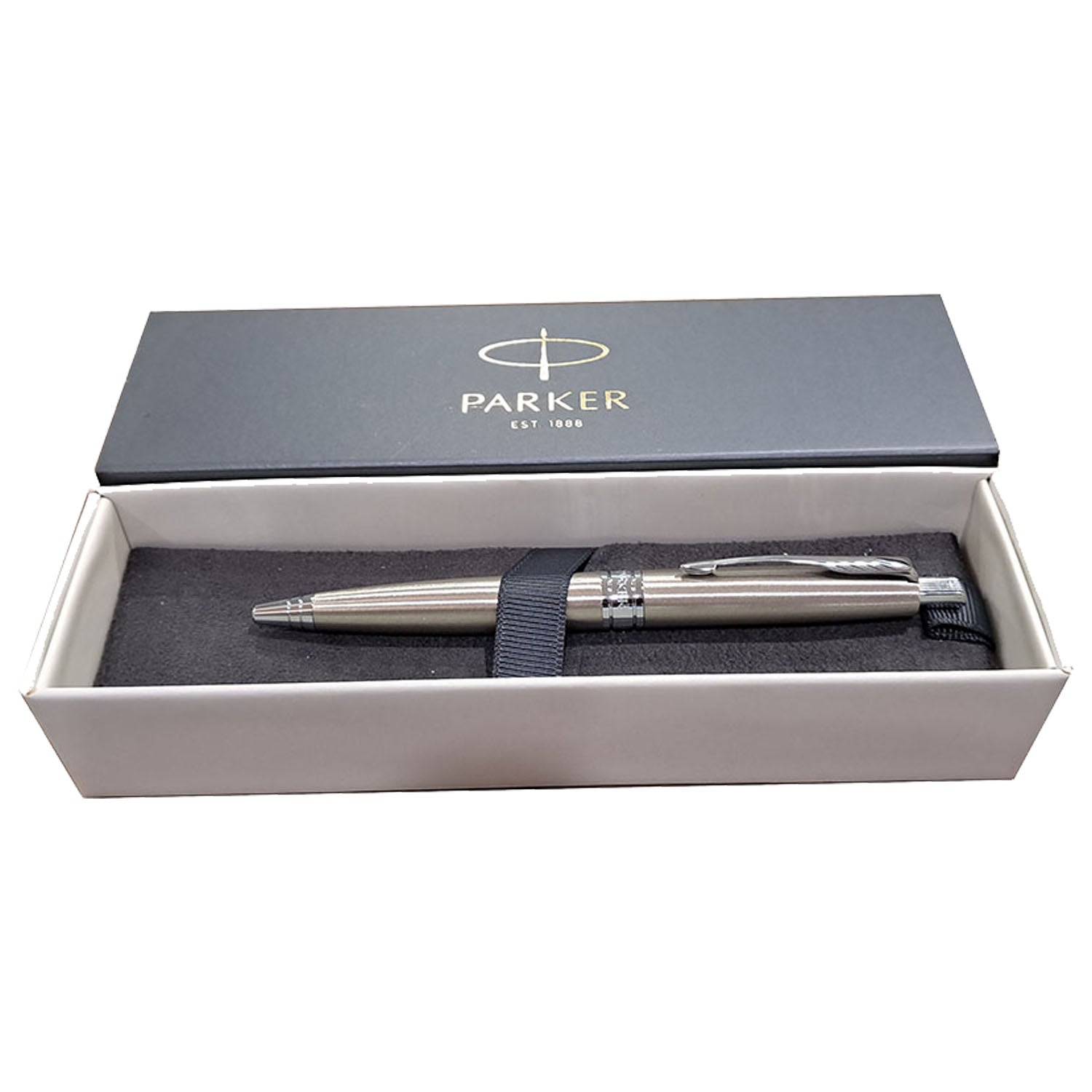 Parker Premium Aster Brushed Metal CT Ballpoint Pen
