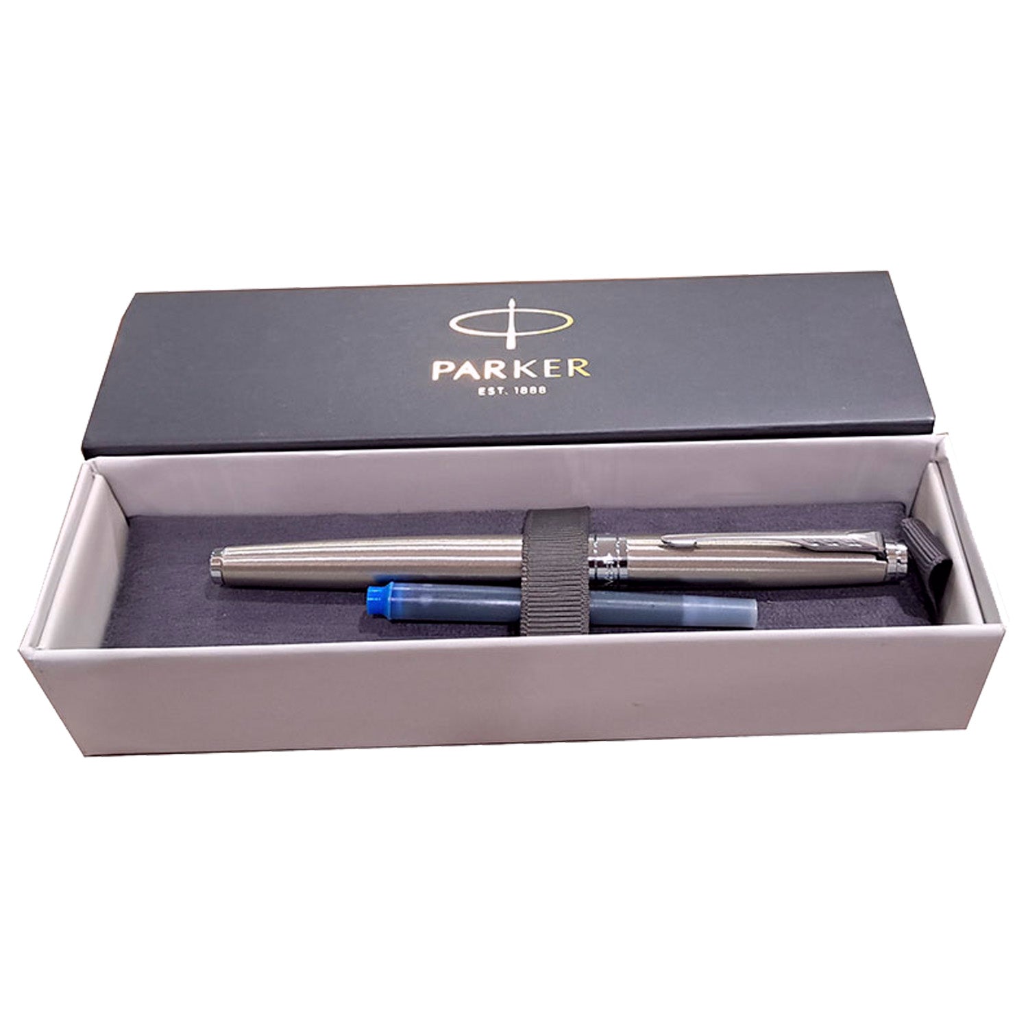 Parker Premium Aster Brushed Metal CT Fountain Pen