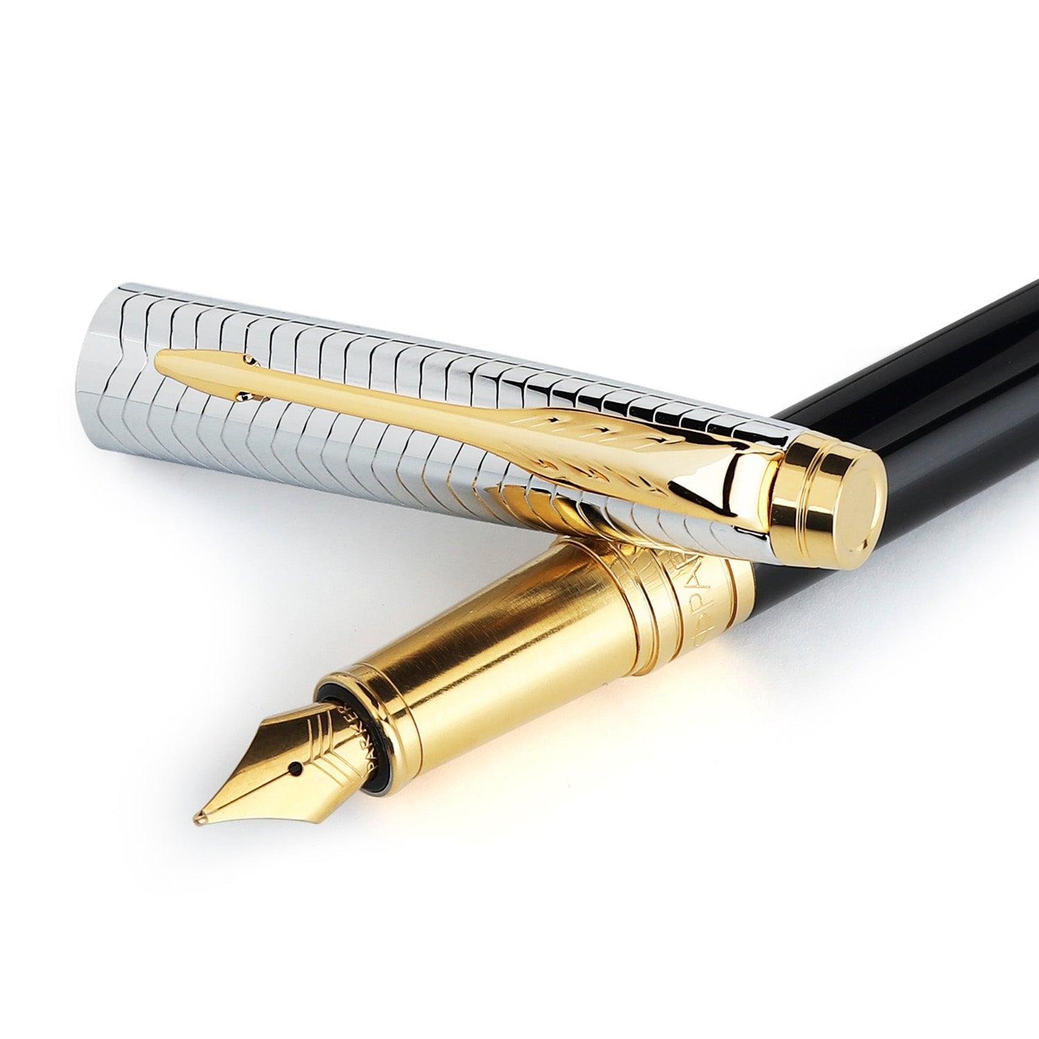 Parker Premium Aster Contemporary Black/Chrome GT Fountain Pen