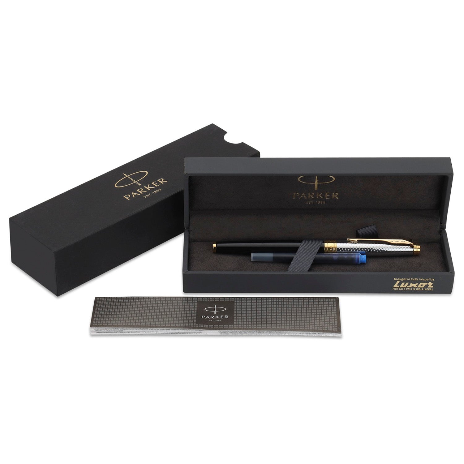 Parker Premium Aster Contemporary Black/Chrome GT Fountain Pen