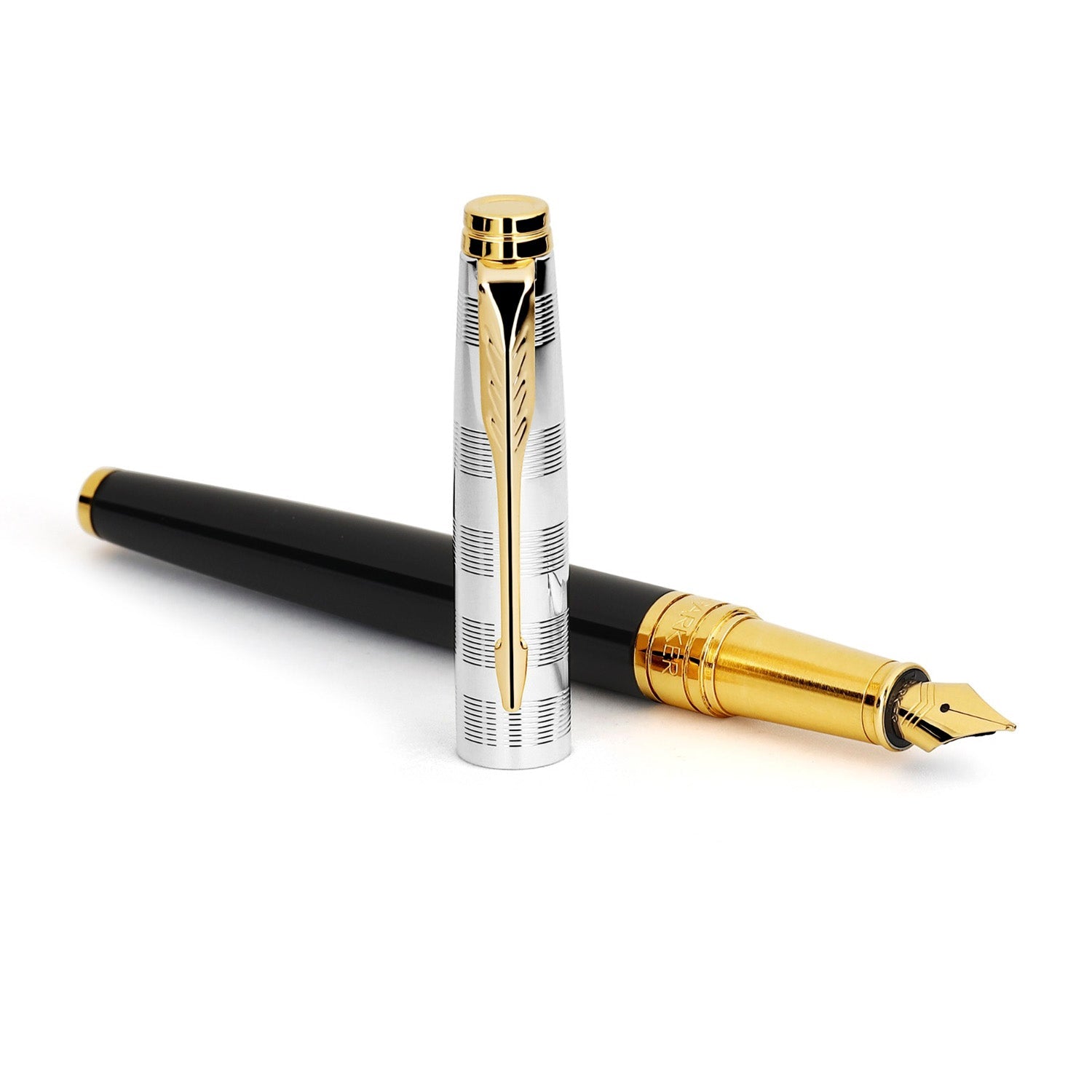 Parker Premium Aster Deluxe Black/Chrome GT Fountain Pen