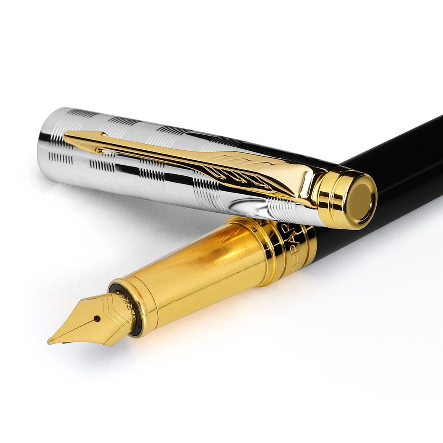 Parker Premium Aster Deluxe Black/Chrome GT Fountain Pen