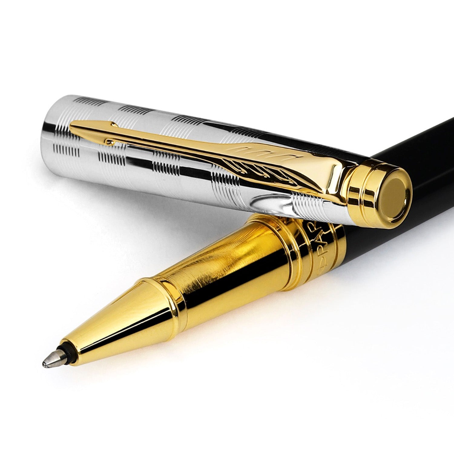 Parker Premium Aster Deluxe Black/Chrome GT Roller Ball Pen