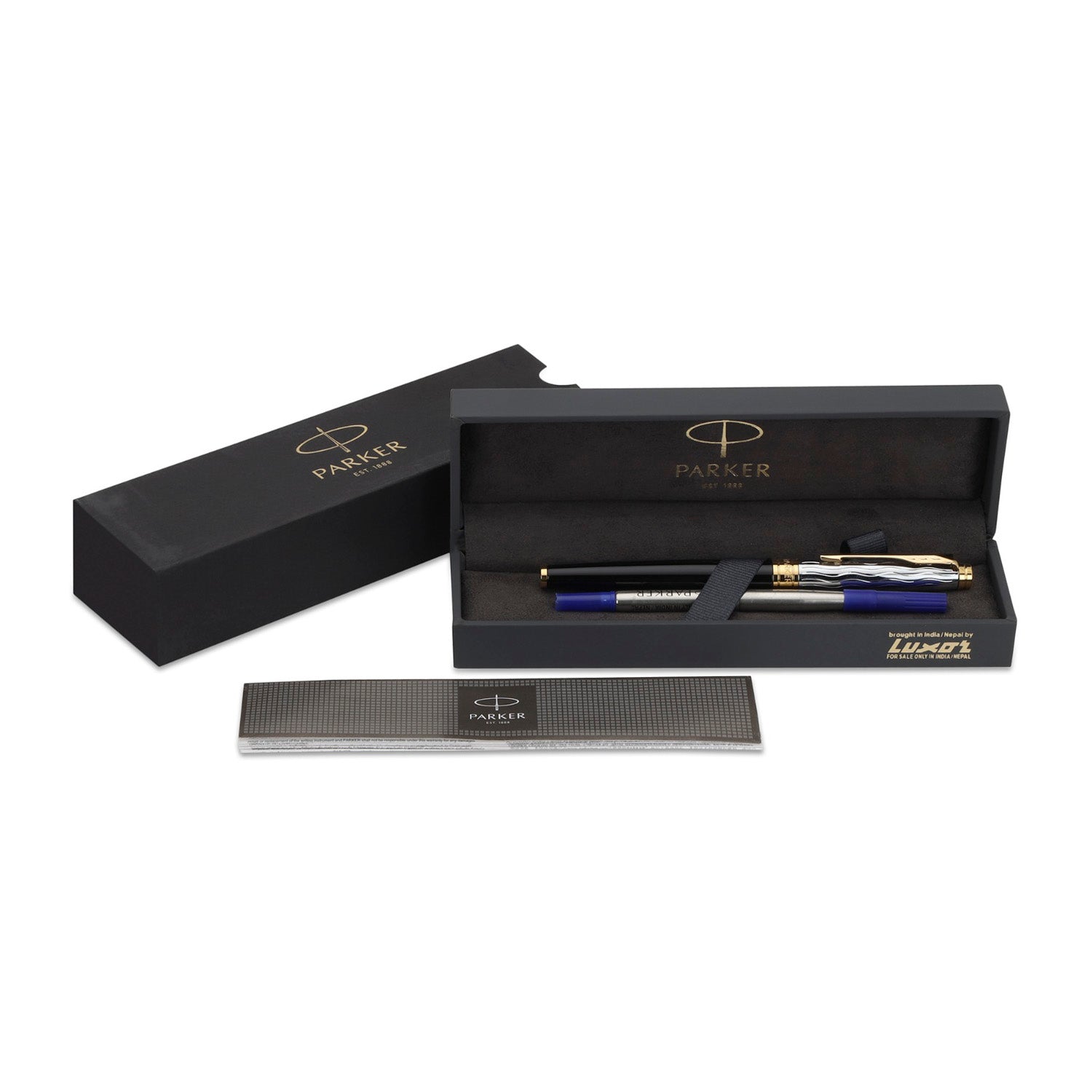 Parker Premium Aster Essential Black/Chrome GT Roller Ball Pen