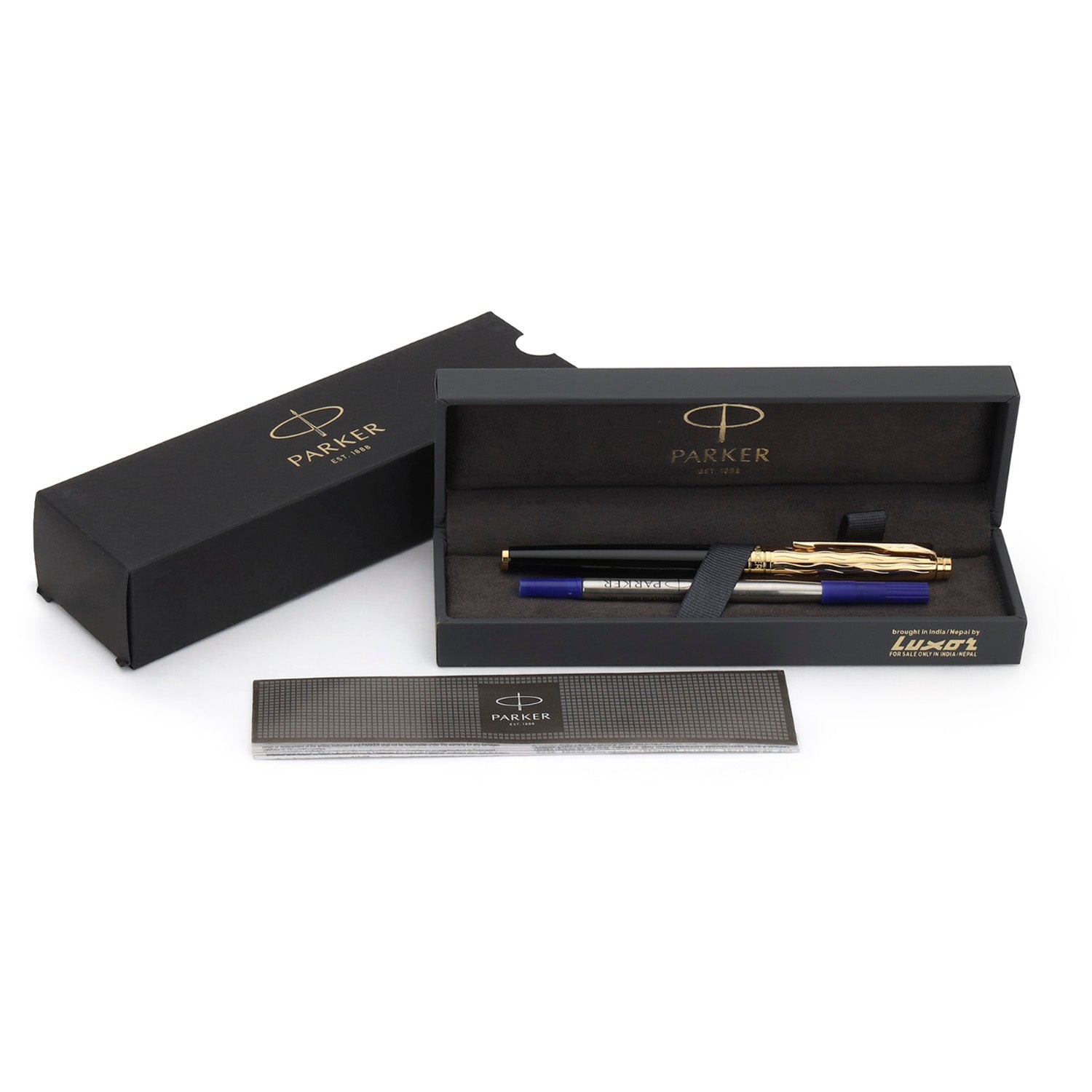 Parker Premium Aster Essential Black/Gold GT Roller Ball Pen