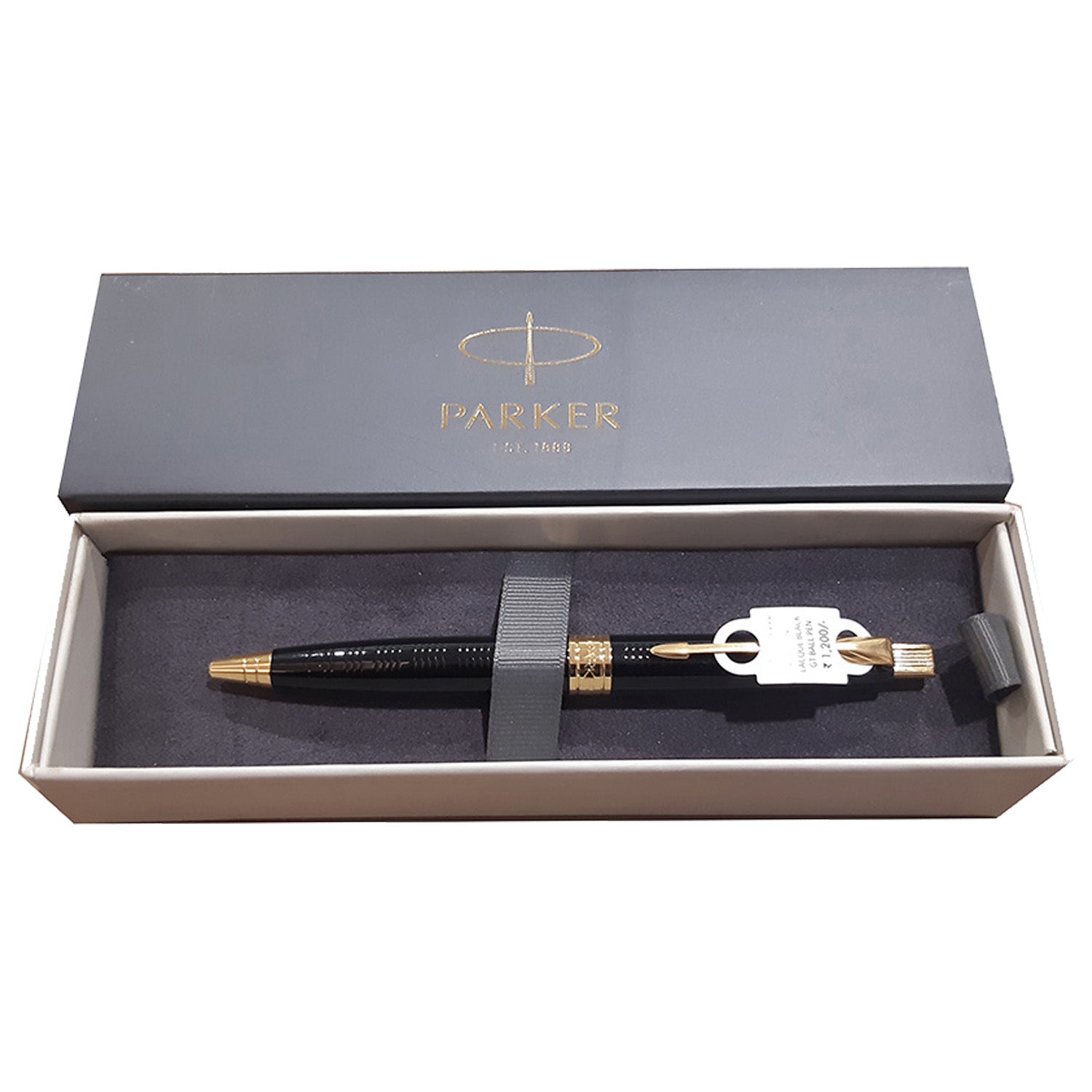 Parker Premium Aster Ring Matte Black GT Ballpoint Pen