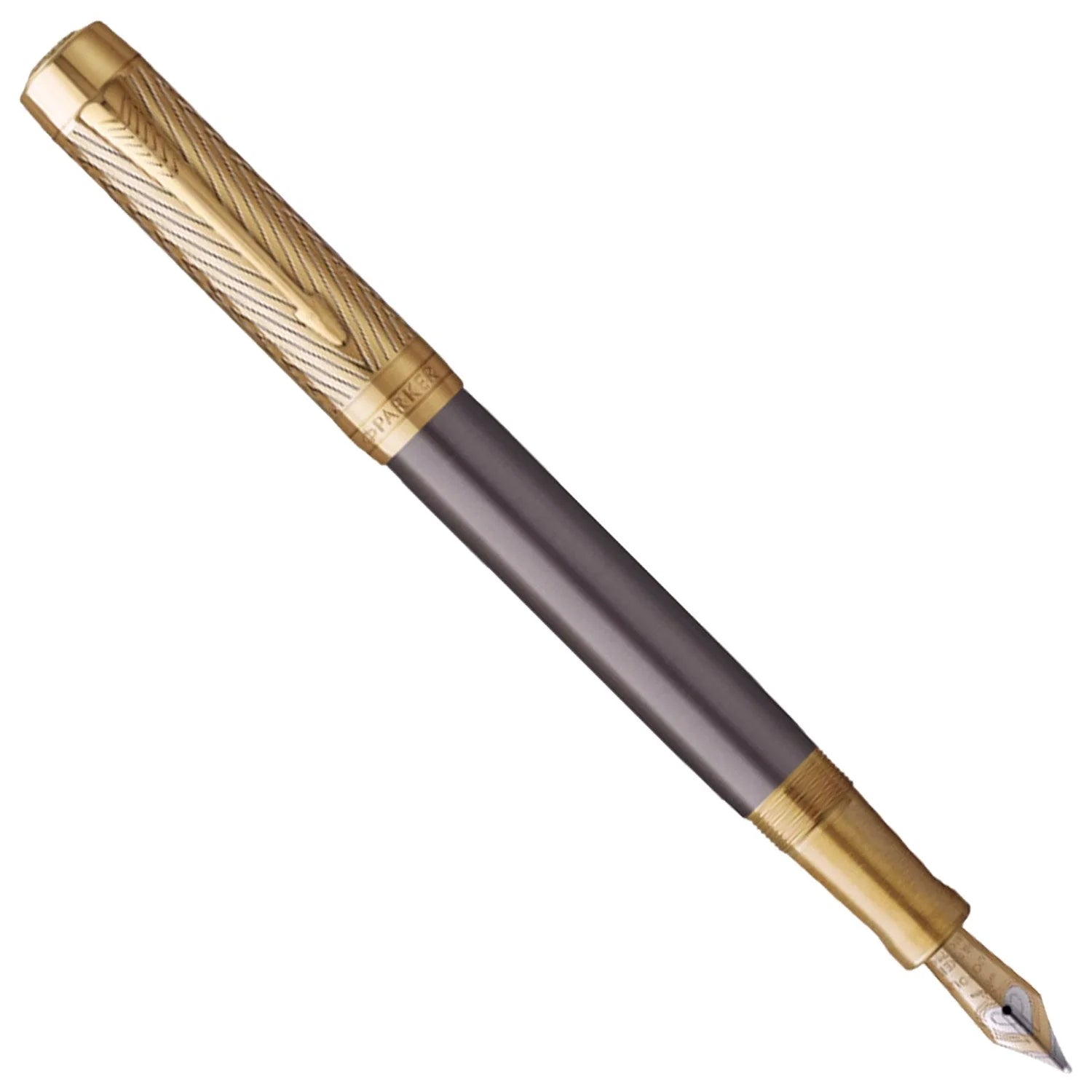 Parker Duofold Pioneers Collection Fountain Pen Grey with Gold Trim Fine