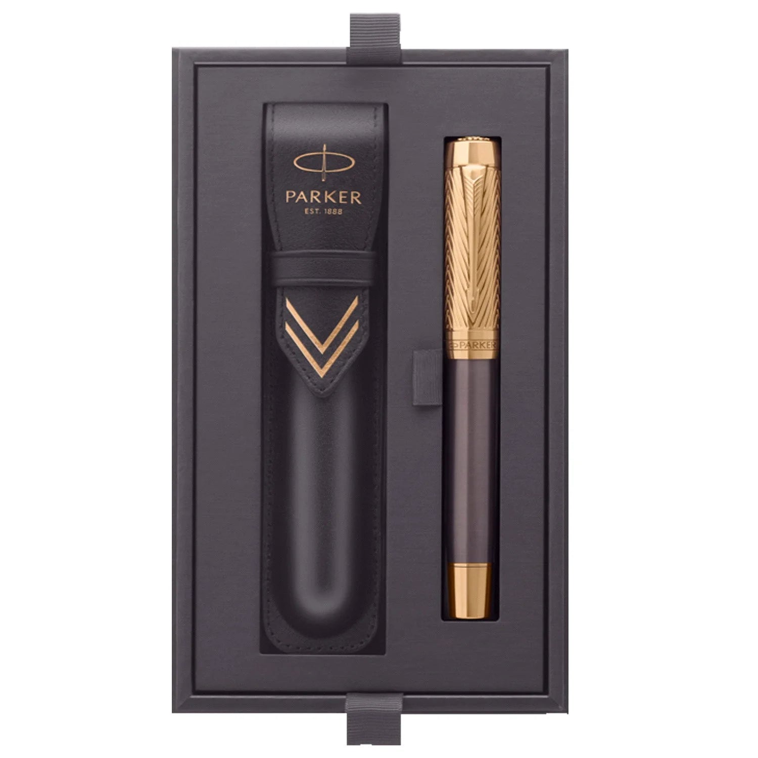 Parker Duofold Pioneers Collection Fountain Pen Grey with Gold Trim Fine