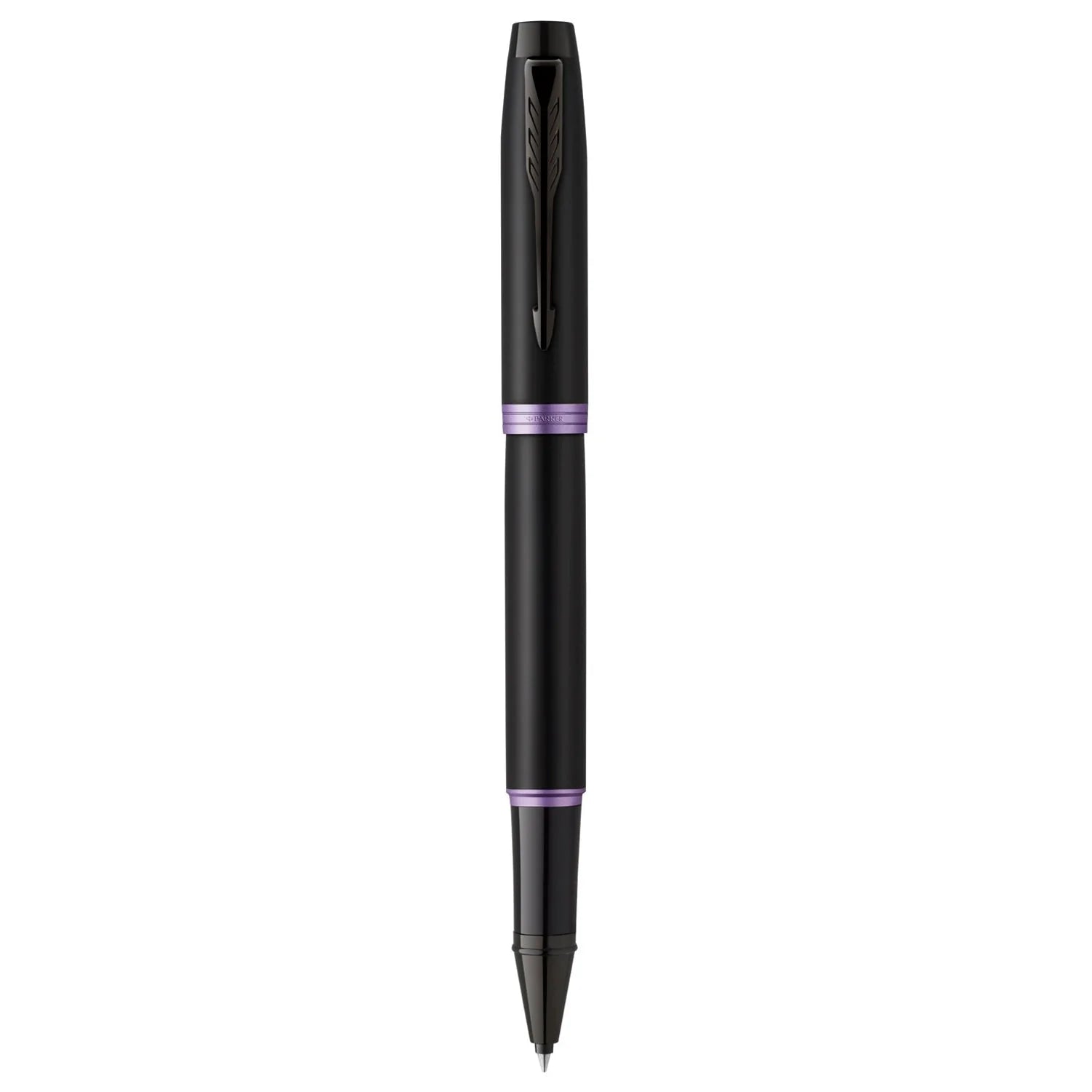 Parker IM Vibrant Rings Rollerball Pen Black & Amethyst Purple