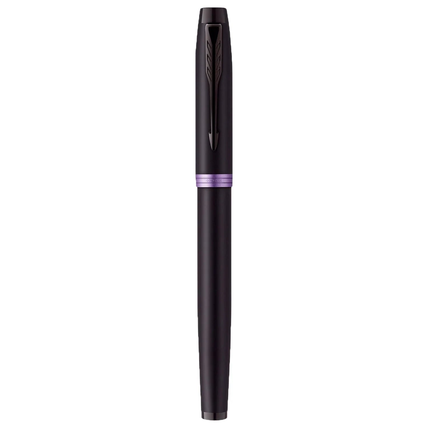 Parker IM Vibrant Rings Rollerball Pen Black & Amethyst Purple
