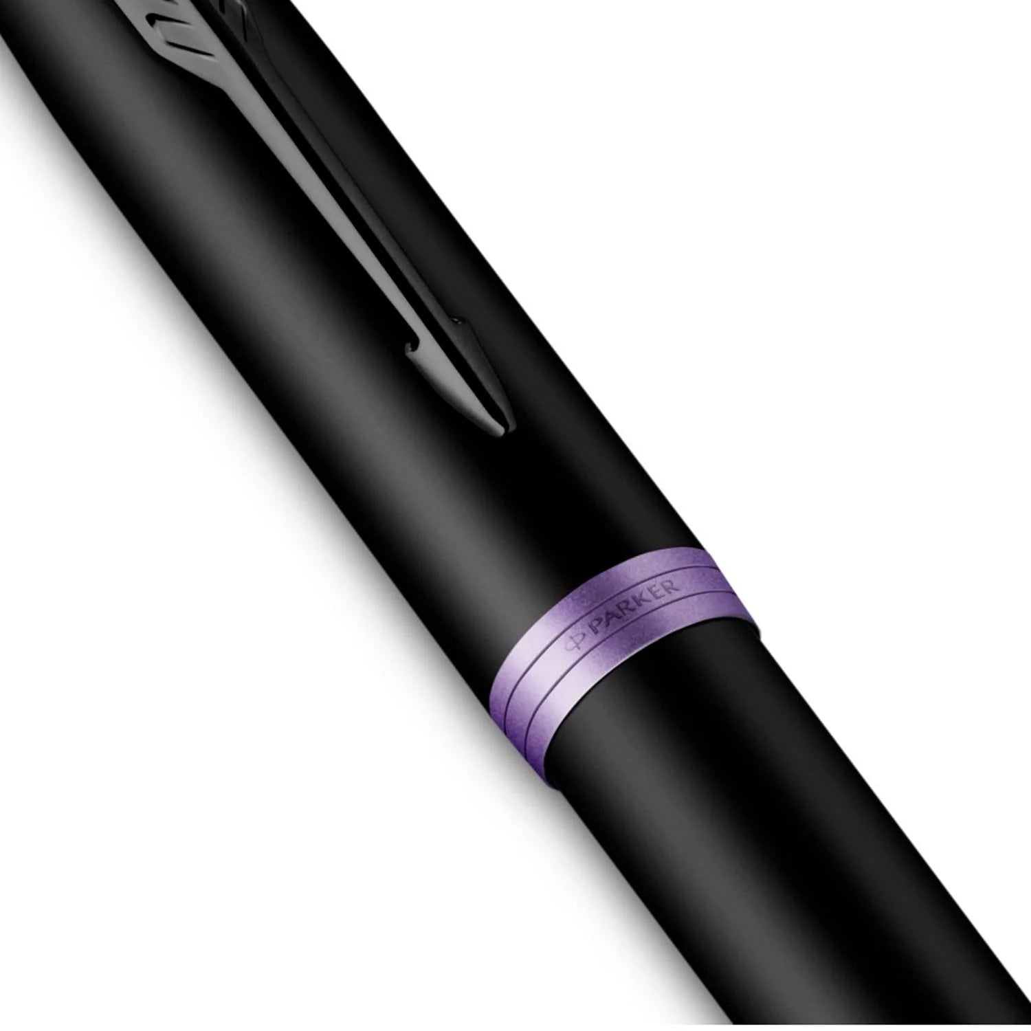 Parker IM Vibrant Rings Rollerball Pen Black & Amethyst Purple