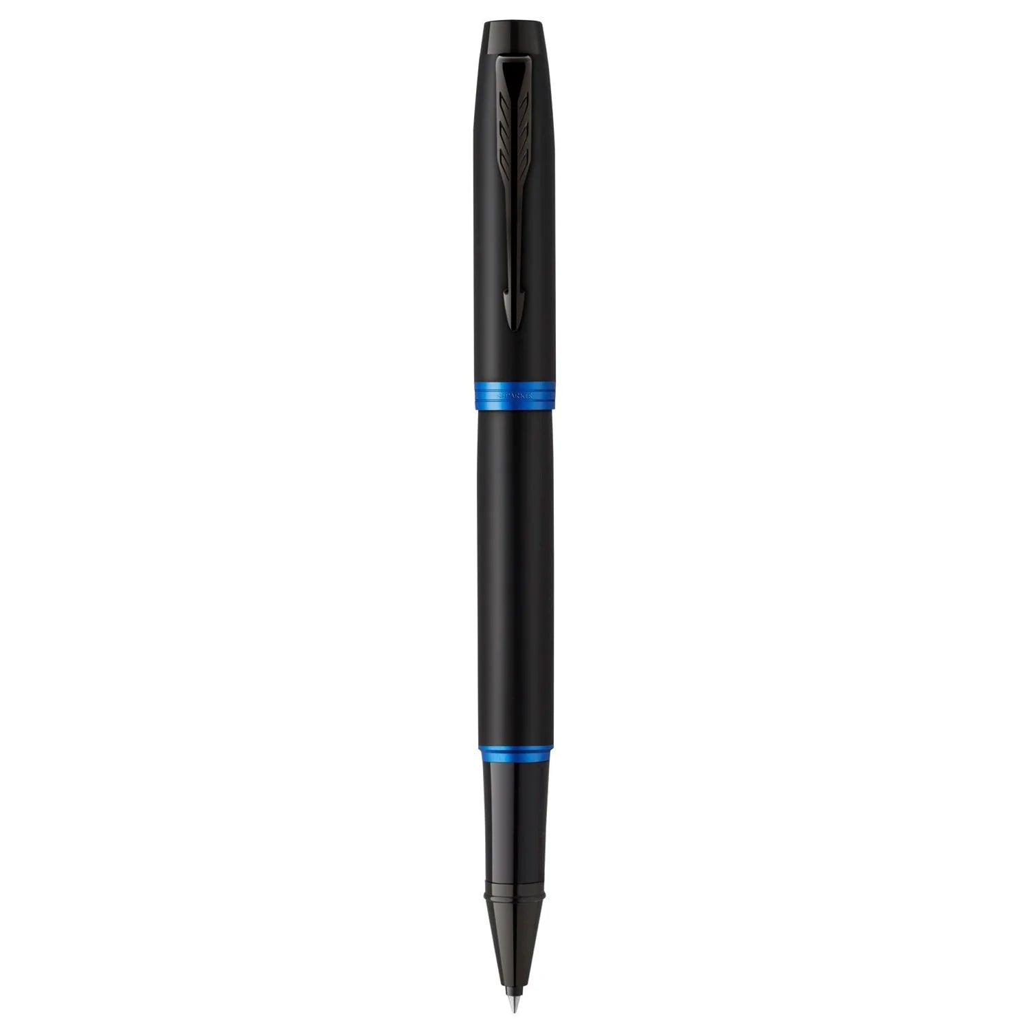 Parker IM Vibrant Rings Rollerball Pen Black & Marine Blue