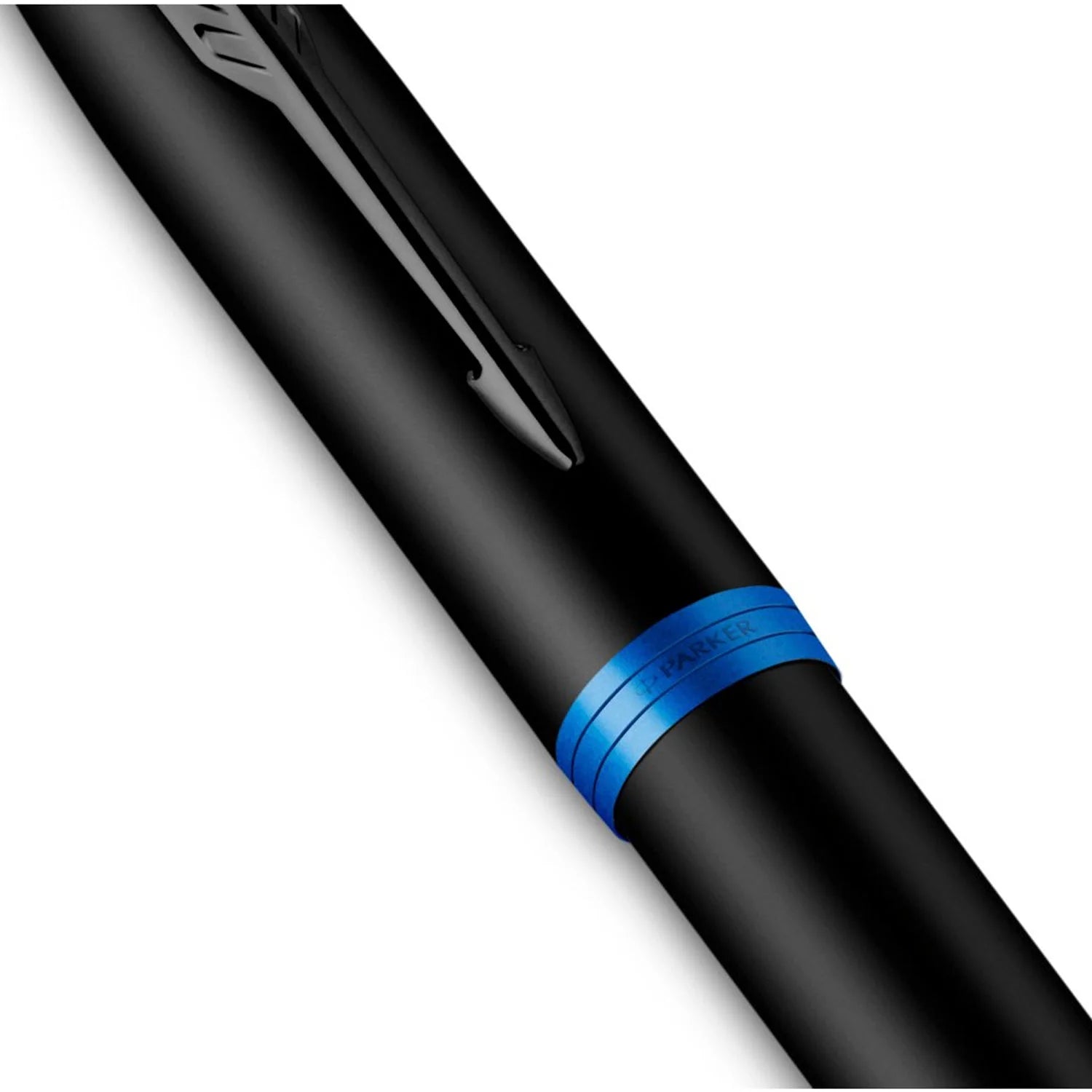 Parker IM Vibrant Rings Rollerball Pen Black & Marine Blue