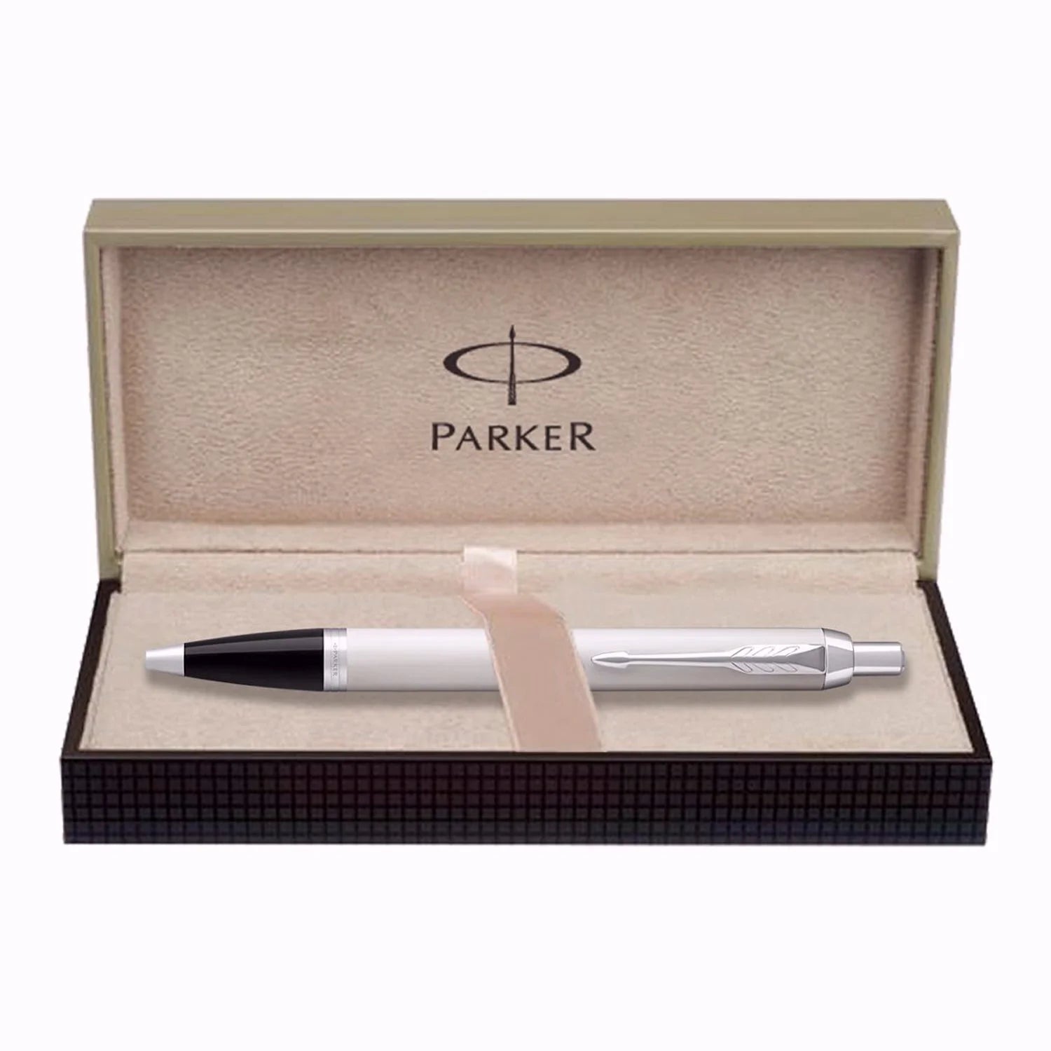 Parker IM Ballpoint Pen Brushed Metal with Chrome Trim