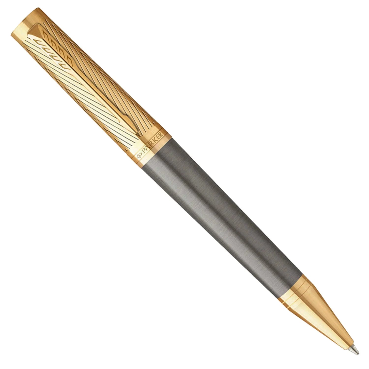 Parker Ingenuity Pioneers Collection Ballpoint Pen Grey with Gold Trim