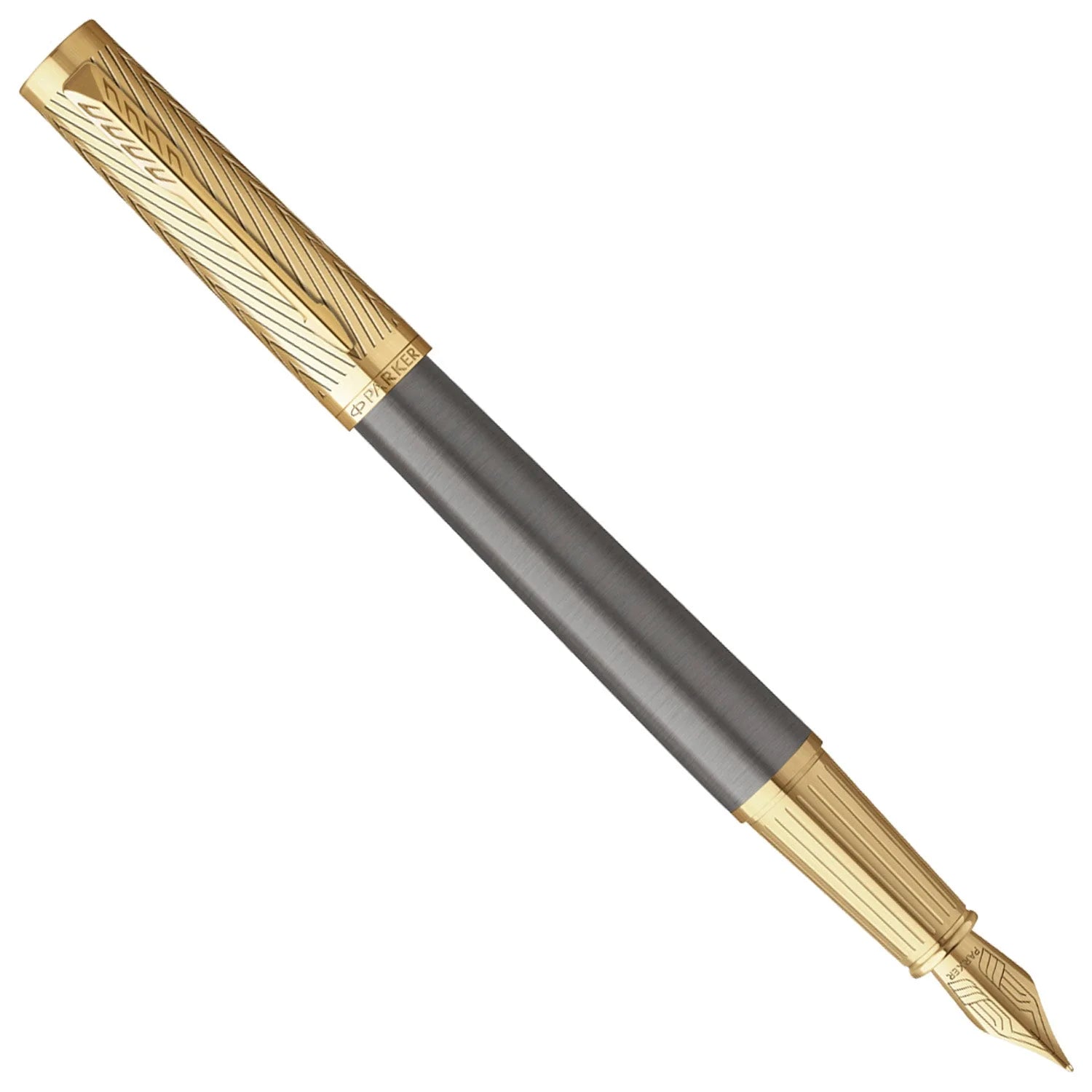Parker Ingenuity Pioneers Collection Fountain Pen Grey with Gold Trim