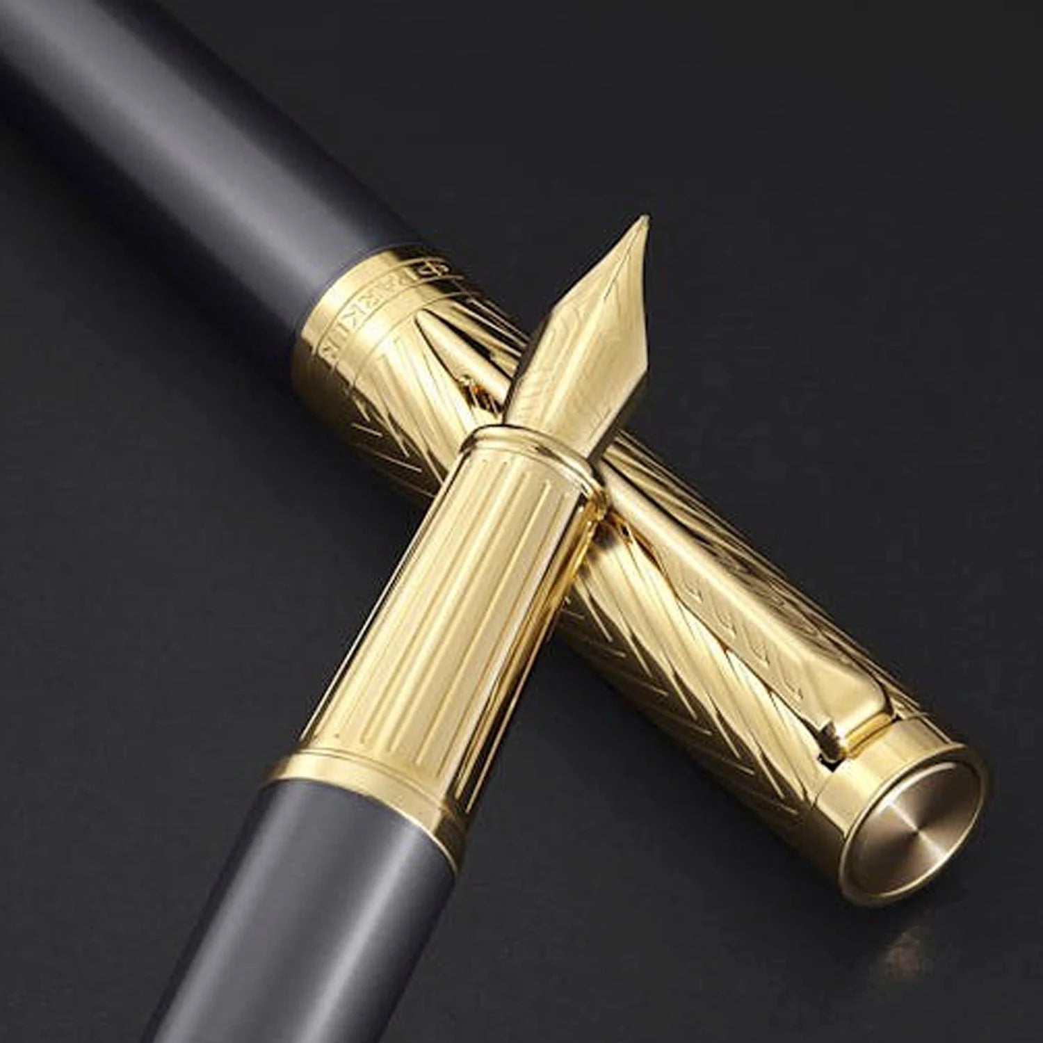 Parker Ingenuity Pioneers Collection Fountain Pen Grey with Gold Trim