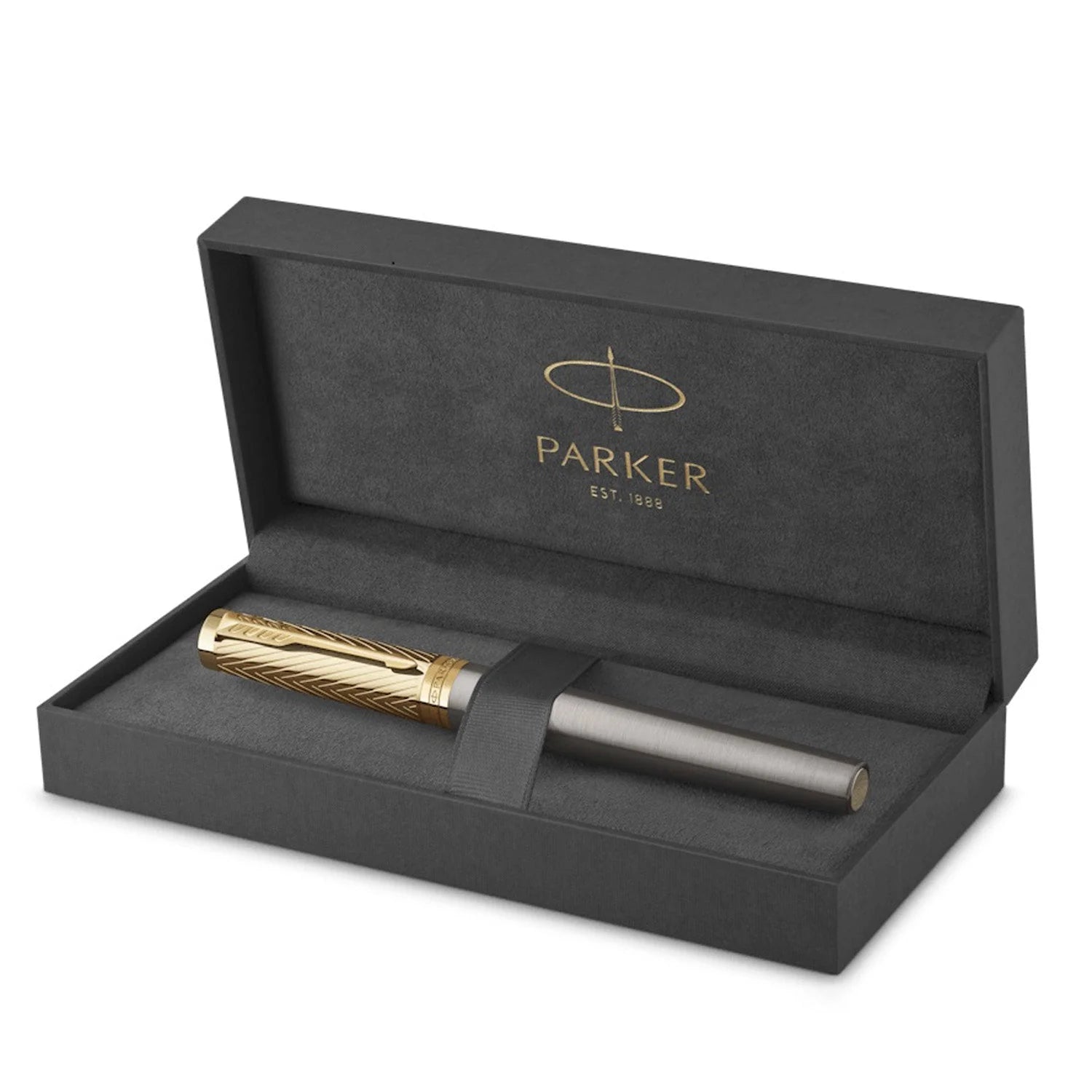Parker Ingenuity Pioneers Collection Fountain Pen Grey with Gold Trim