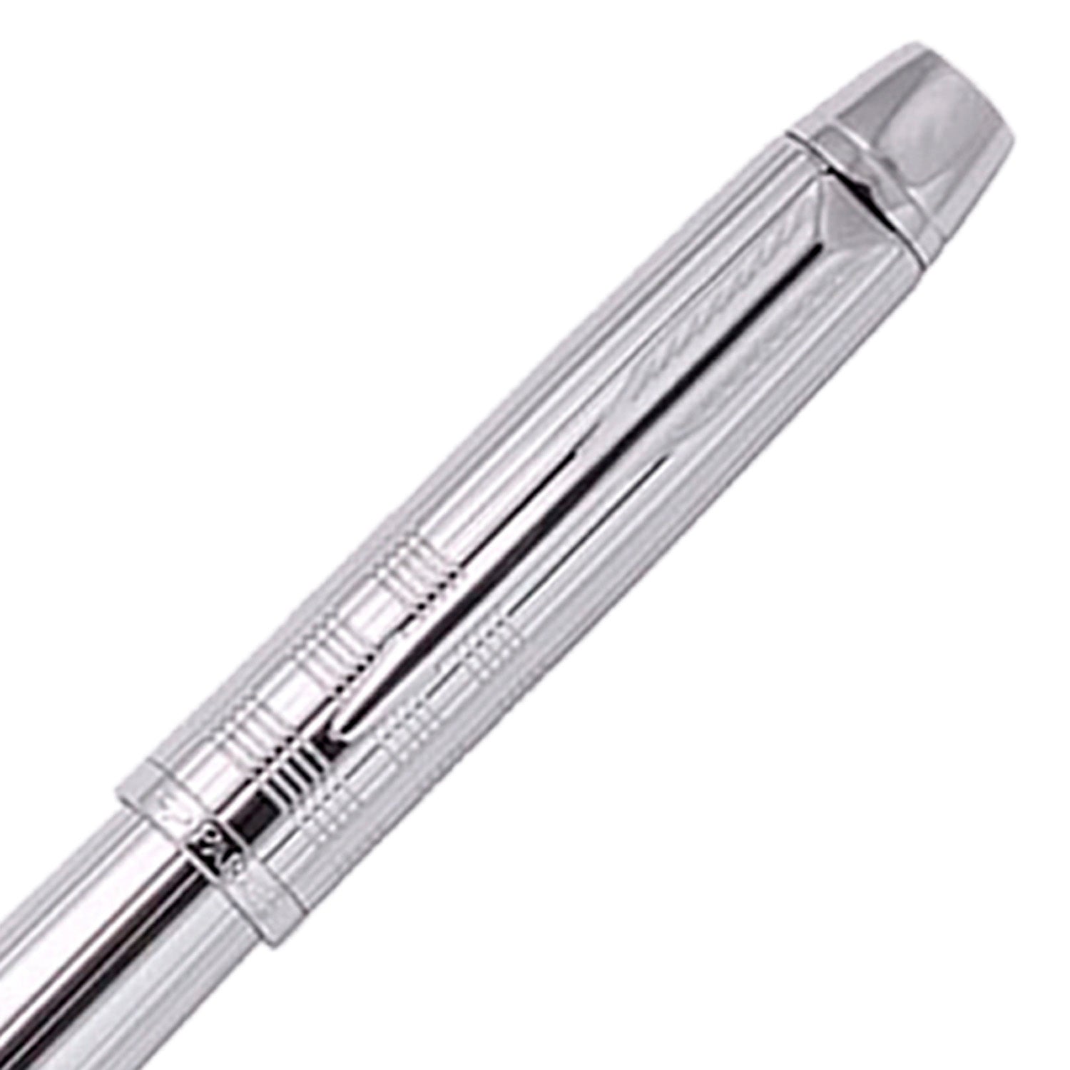 Parker Premium Odyssey Shiny Chrome Chiselled CT Fountain Pen