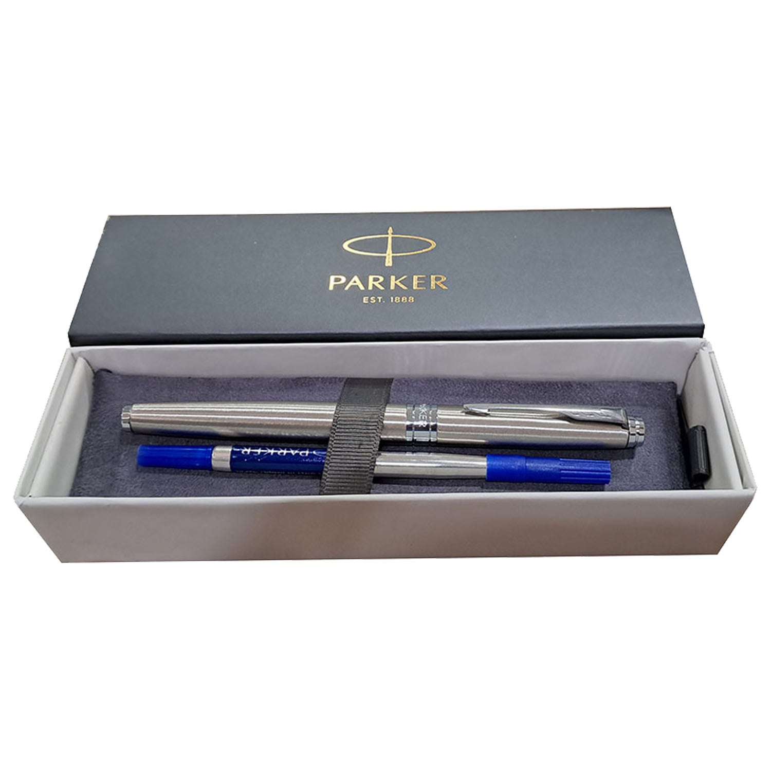 Parker Premium Aster Brushed Metal CT Roller Ball Pen