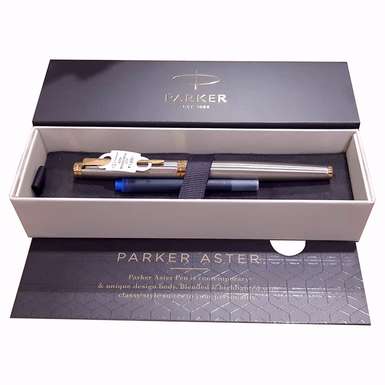 Parker Aster Brushed Metal GT Fountain Pen