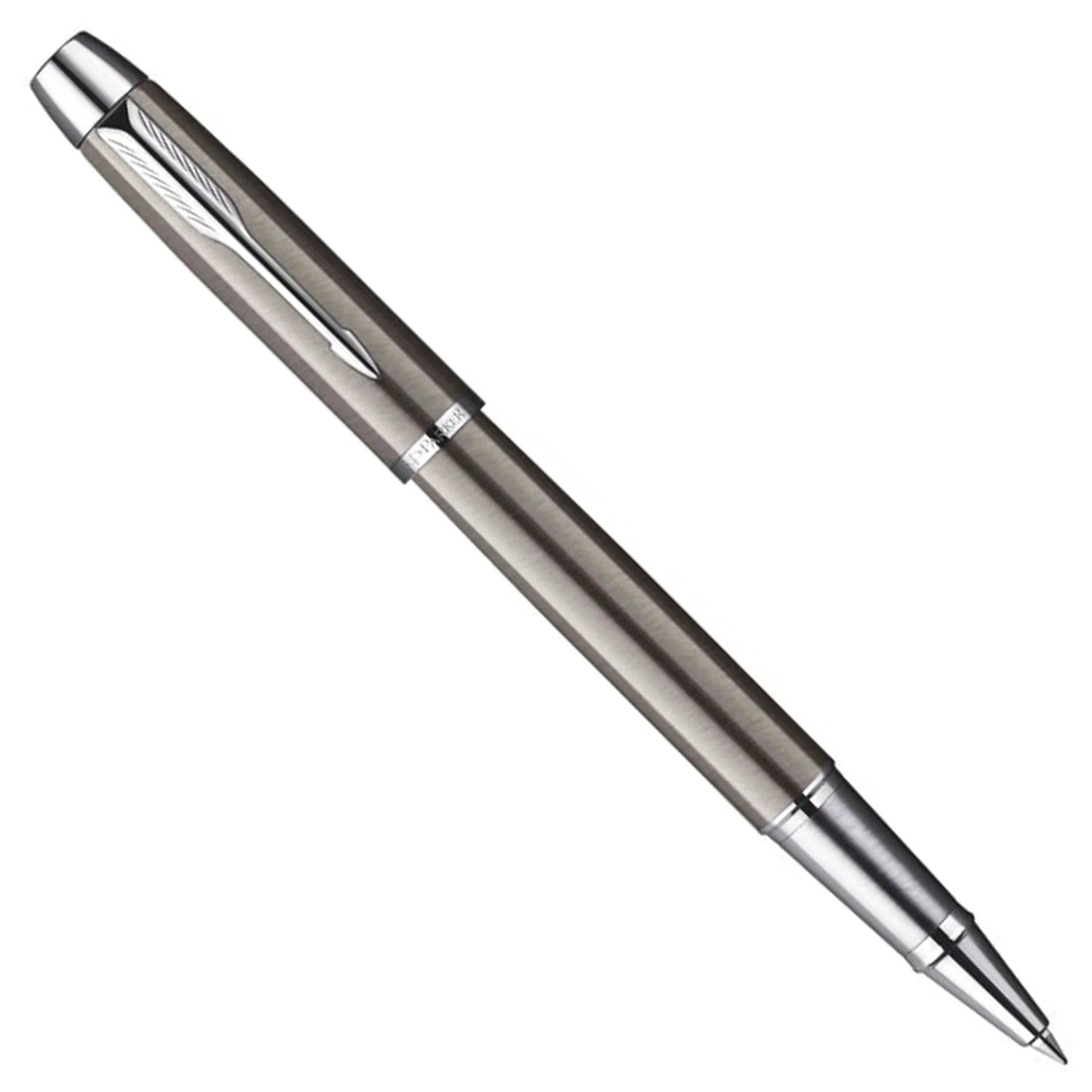 Parker IM Rollerball Pen Brushed Metal with Chrome Trim