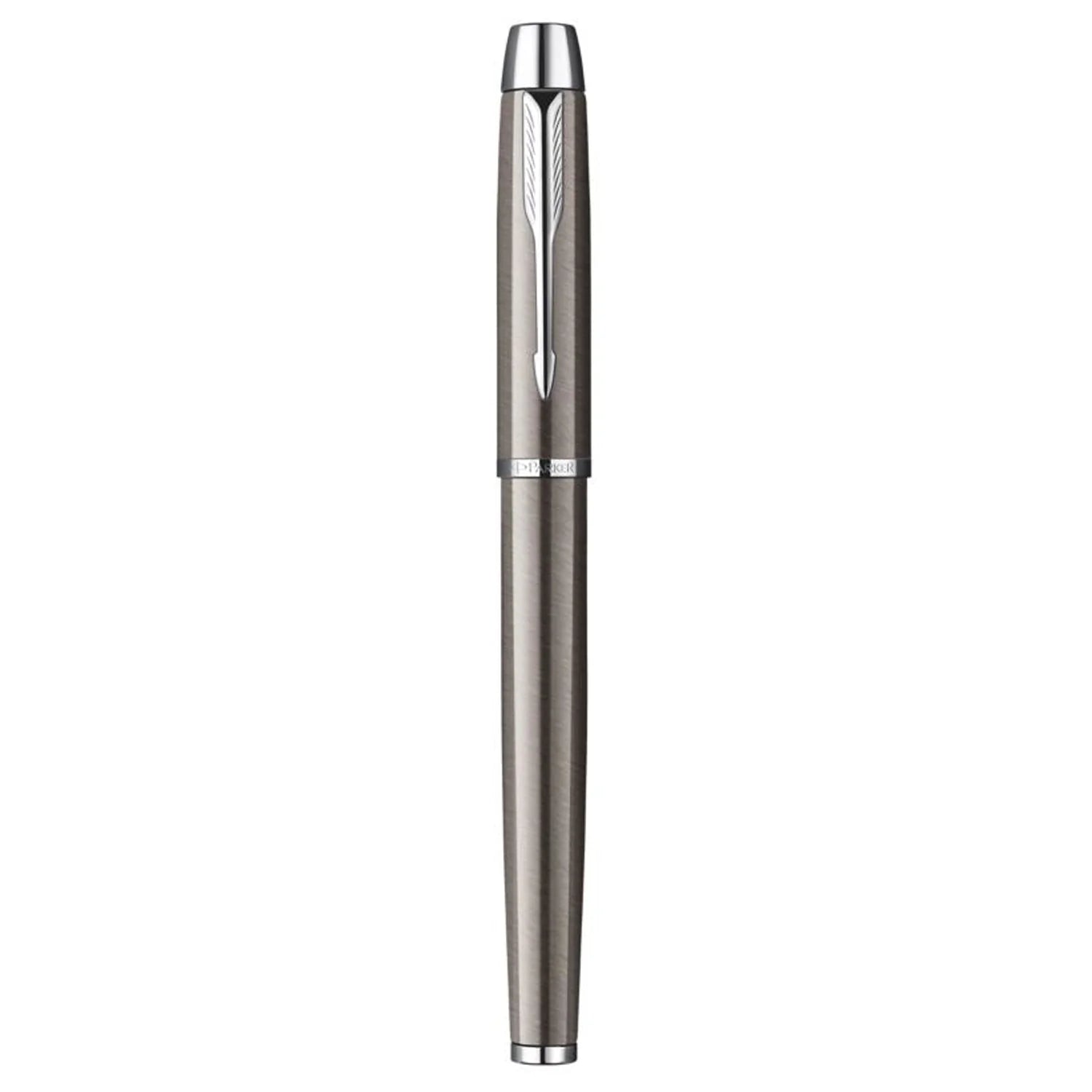 Parker IM Rollerball Pen Brushed Metal with Chrome Trim