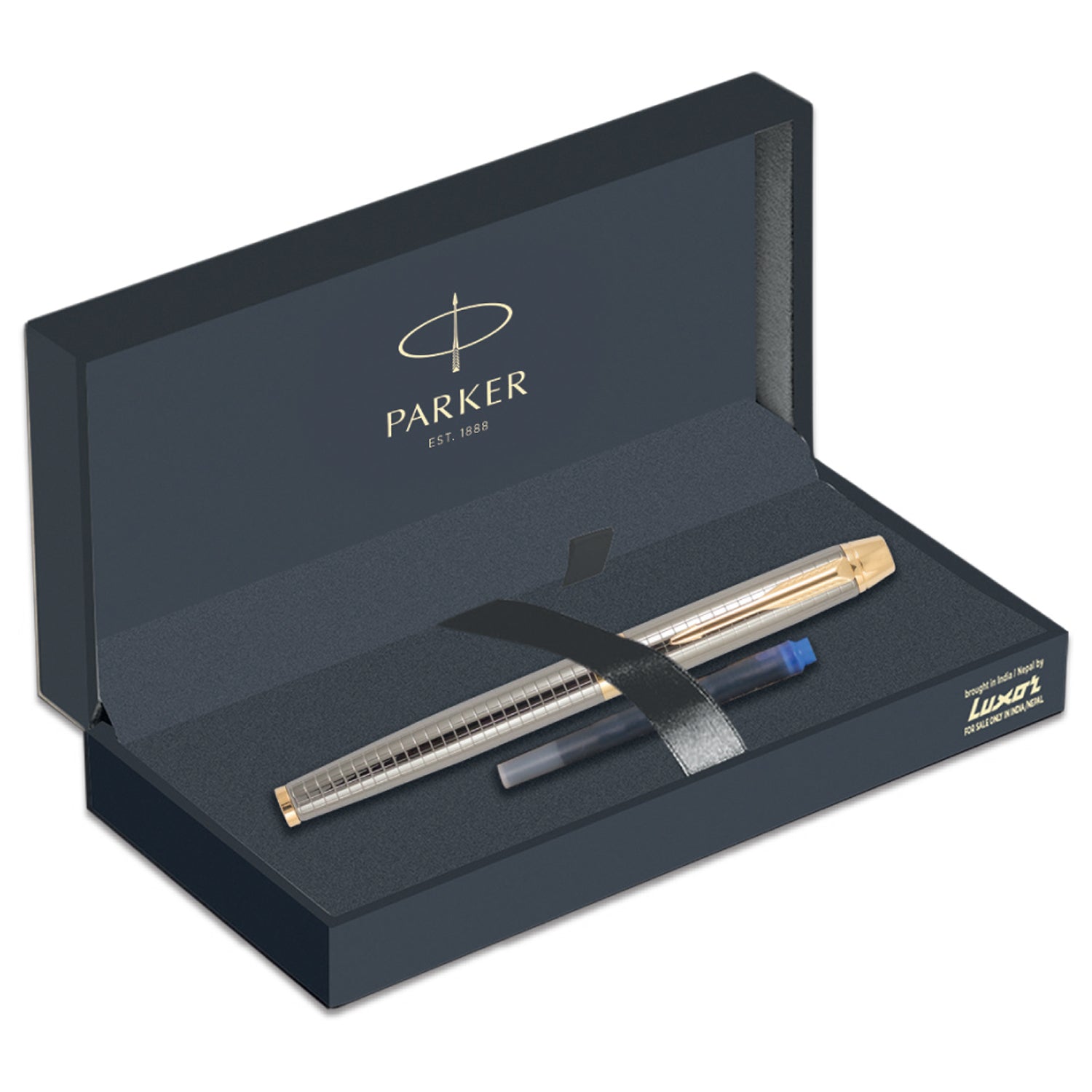 Parker Odyssey Gun Metal Chiseled GT Roller Ball Pen
