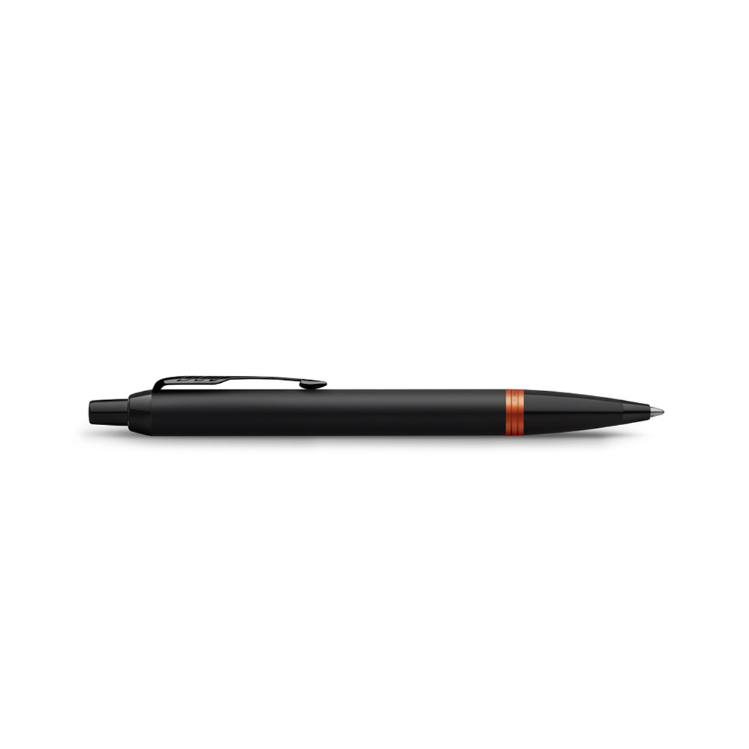 Parker IM Vibrant Rings Ballpoint Pen Black & Flame Orange