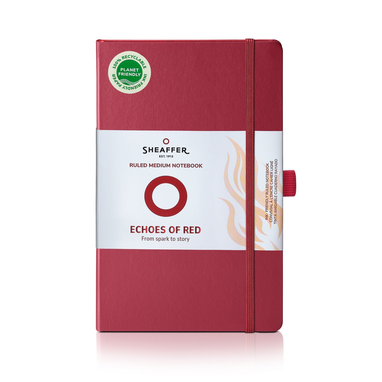 Sheaffer Echoes Of Red 90 GSM Eco-Friendly Hardbound Medium (A5) Notebook