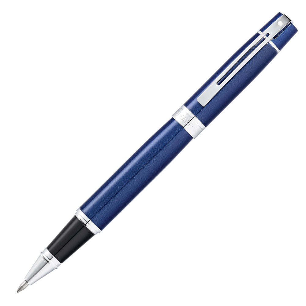 Sheaffer 300 Rollerball Pen Glossy Blue with Chrome Trim