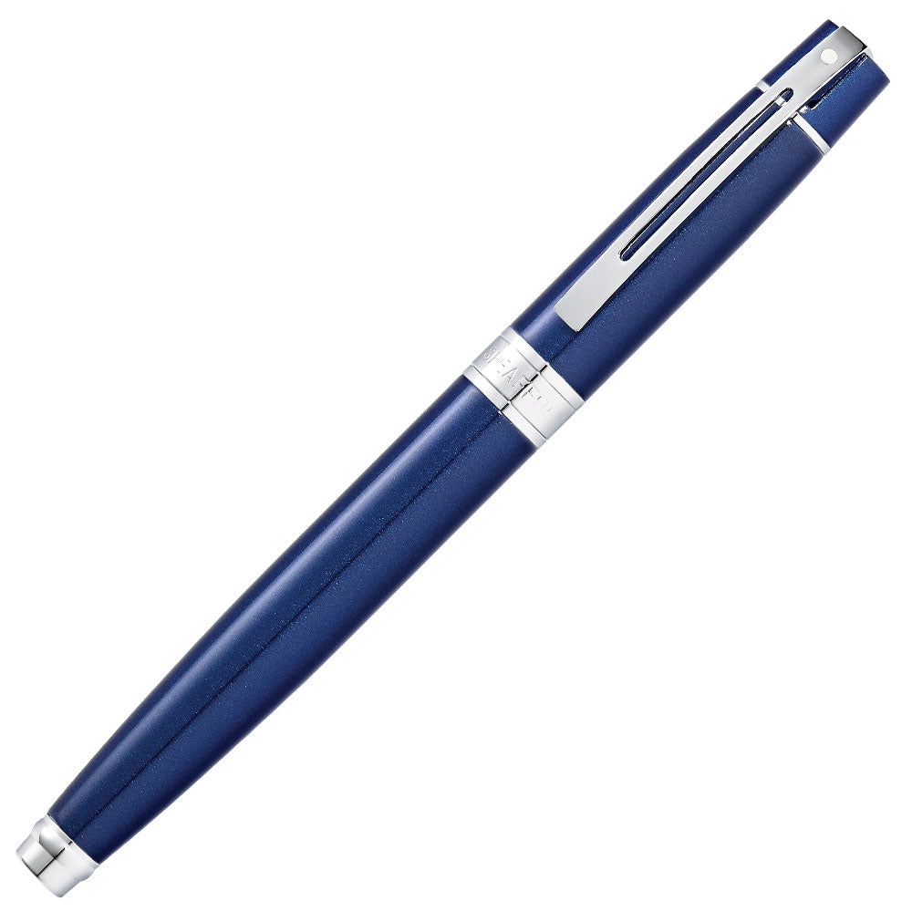 Sheaffer 300 Rollerball Pen Glossy Blue with Chrome Trim