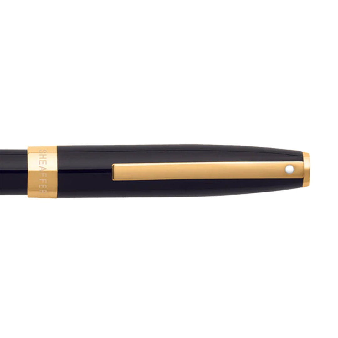 Sheaffer Sagaris Fountain Pen Glossy Black with Gold Tone Trim