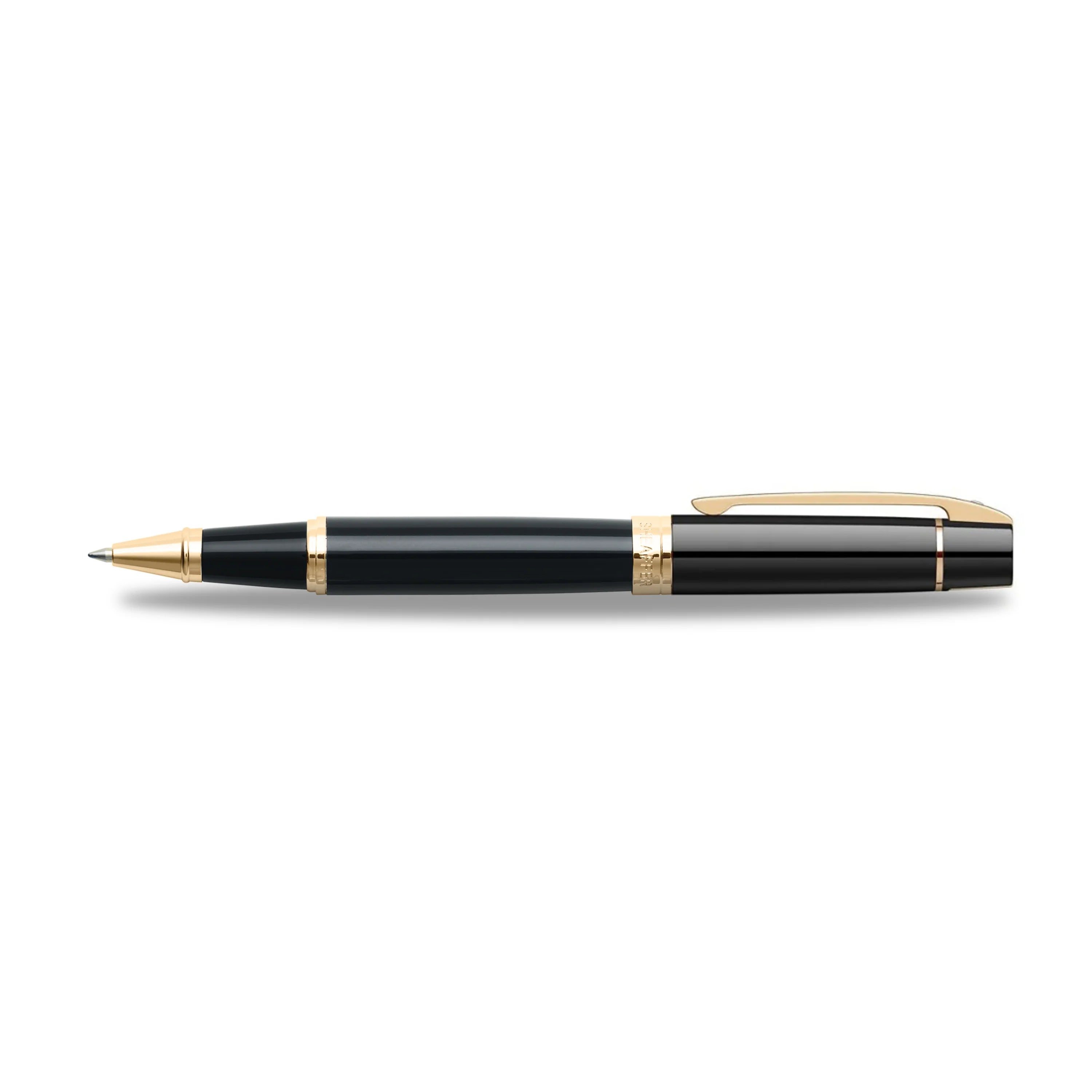Sheaffer 300 Rollerball Pen Glossy Black With Gold Tone Trim